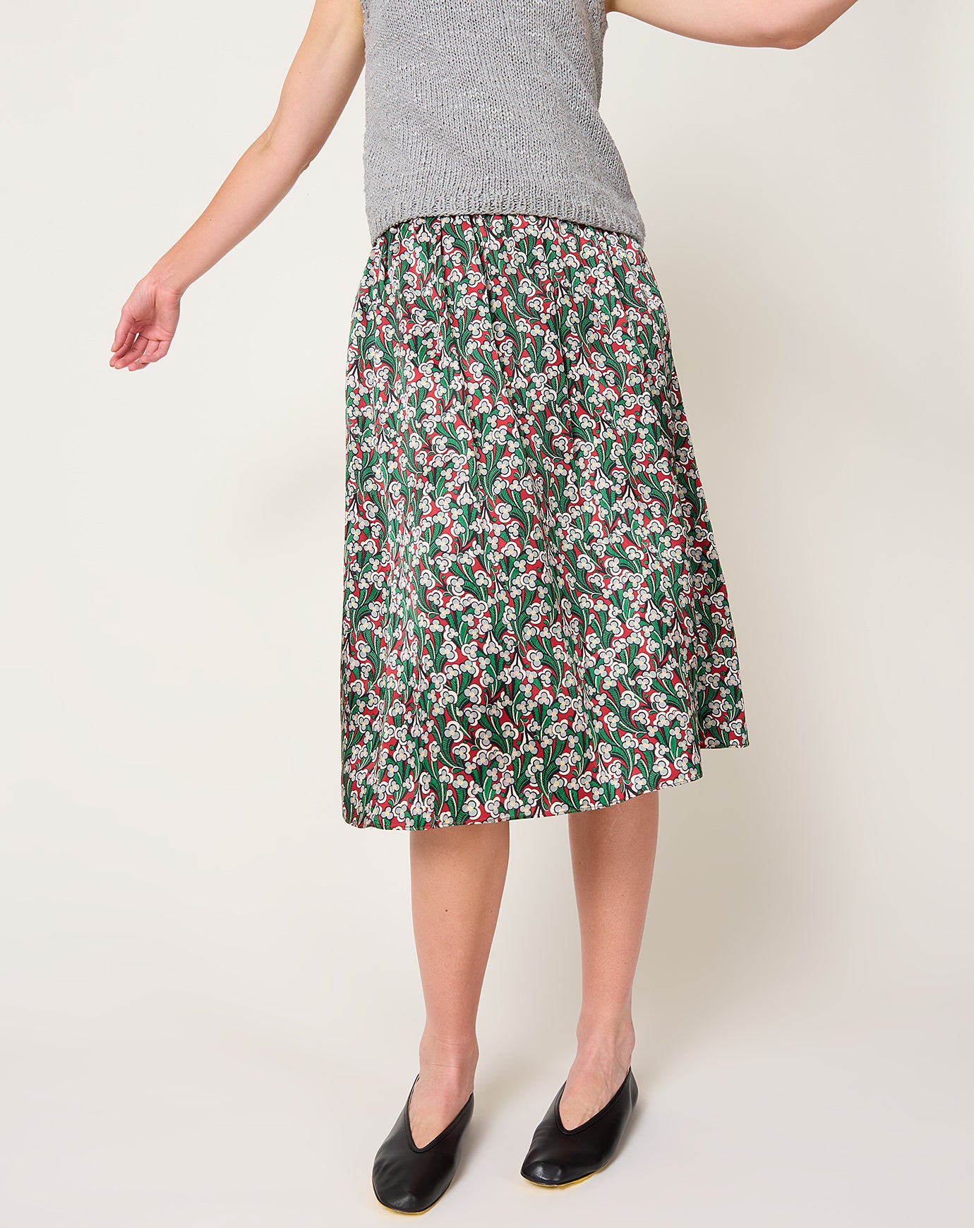 NITTO Sopragonna Skirt in Pansy Green