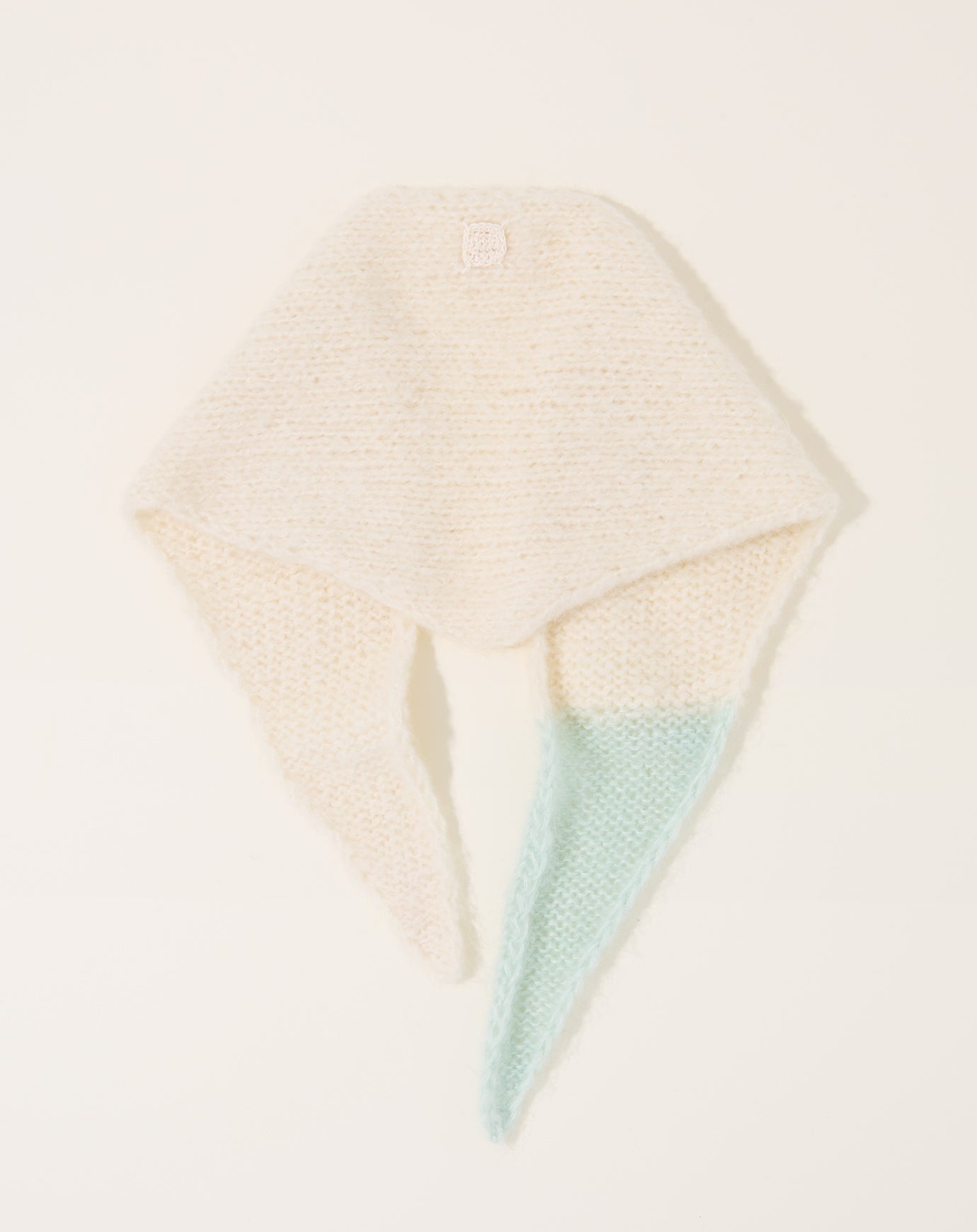 NITTO Trimo Neckerchief in Off White/Mint Green