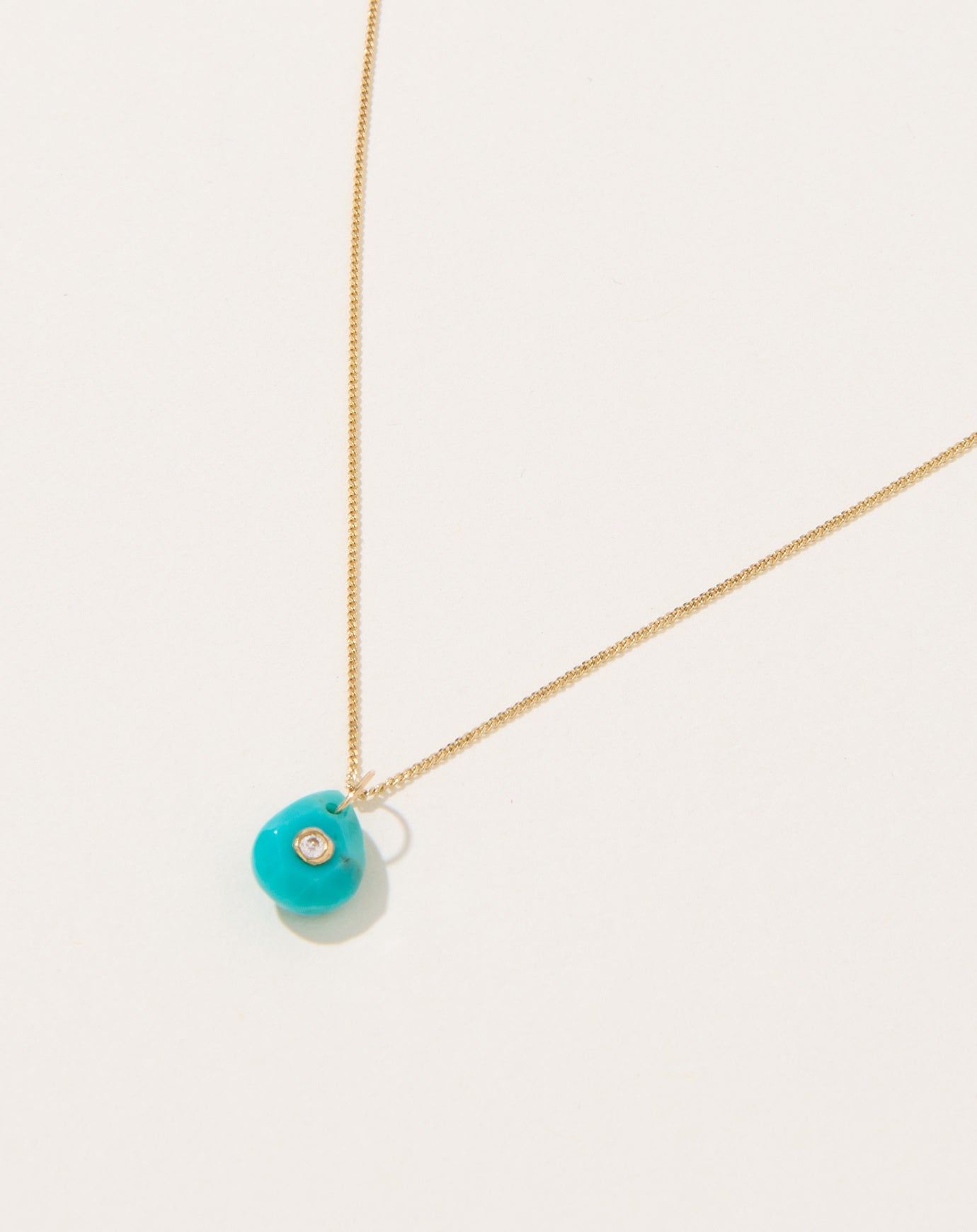 Pascale Monvoisin Orso Round Necklace in Turquoise
