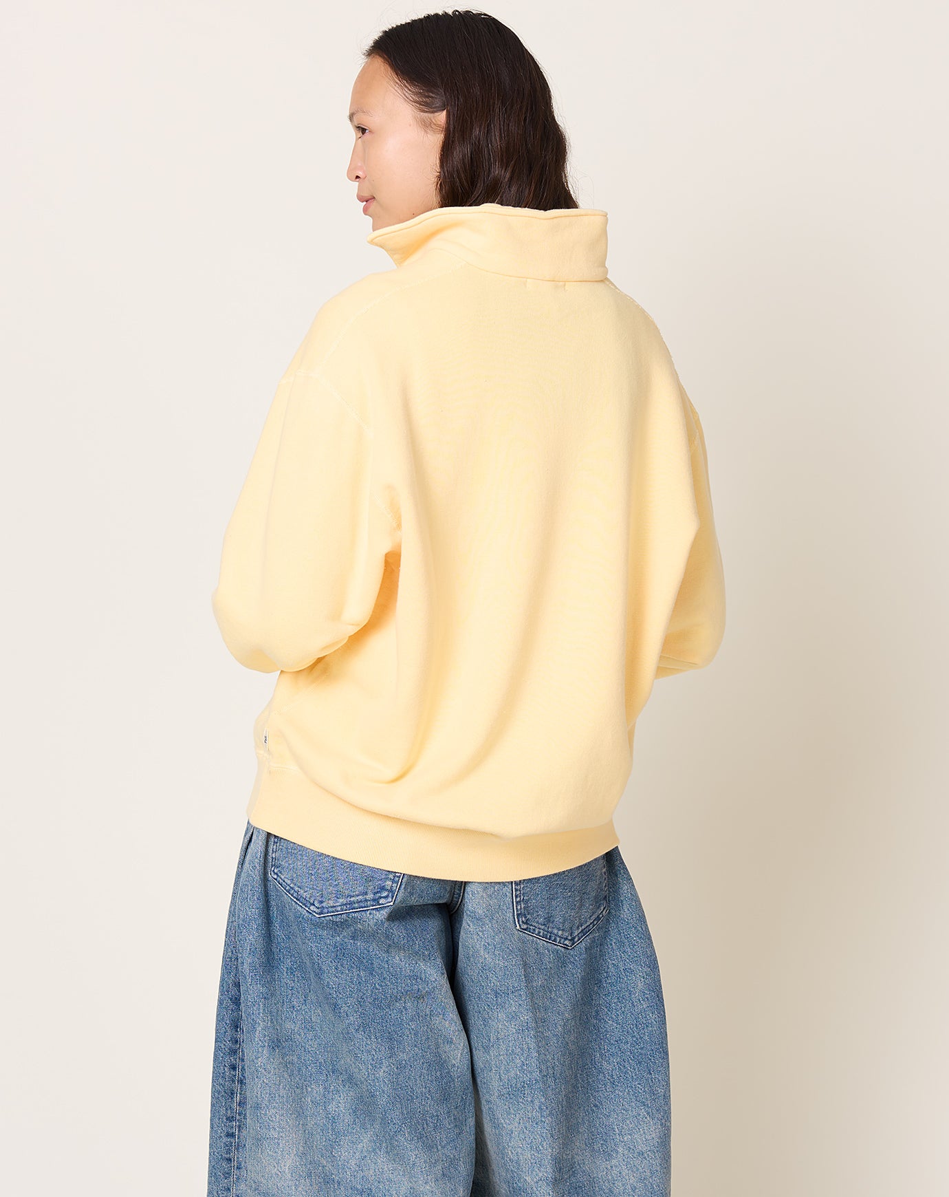 Places and Spaces Loop Wheel Skipper Pullover in Butter