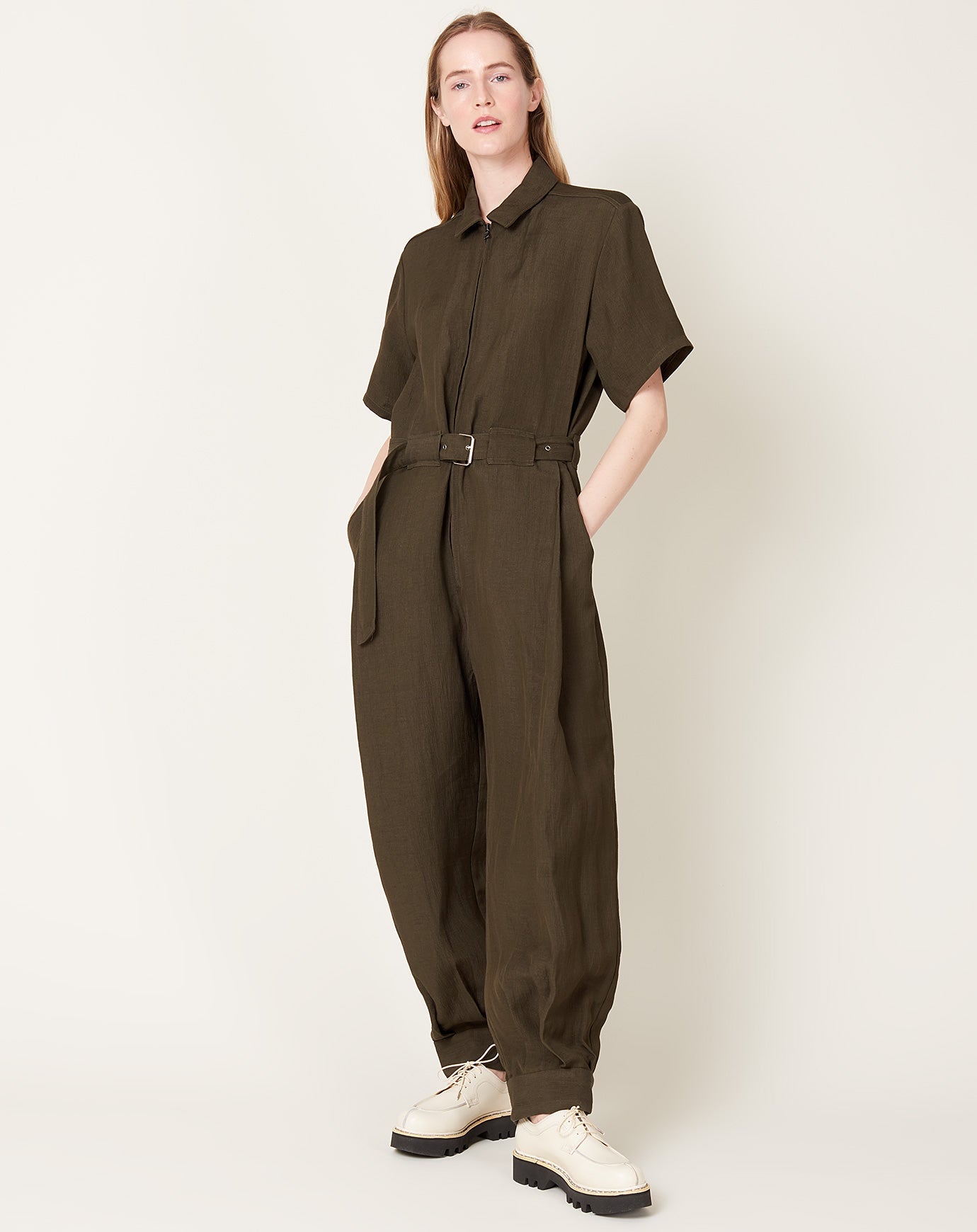 Rachel Comey Barnes Jumpsuit in Charcoal