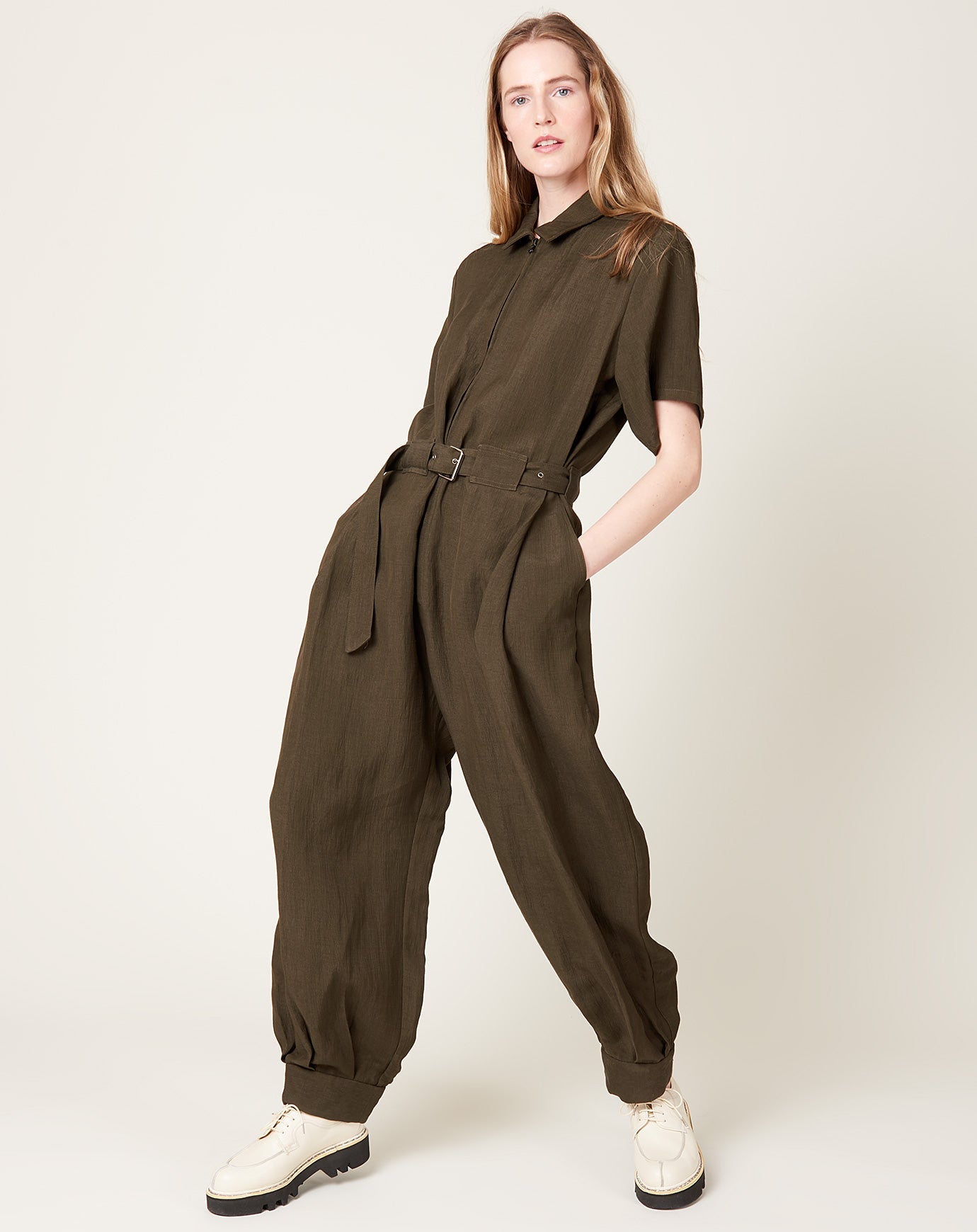 Barnes Jumpsuit in Charcoal | Rachel Comey | Covet + Lou | Covet + Lou