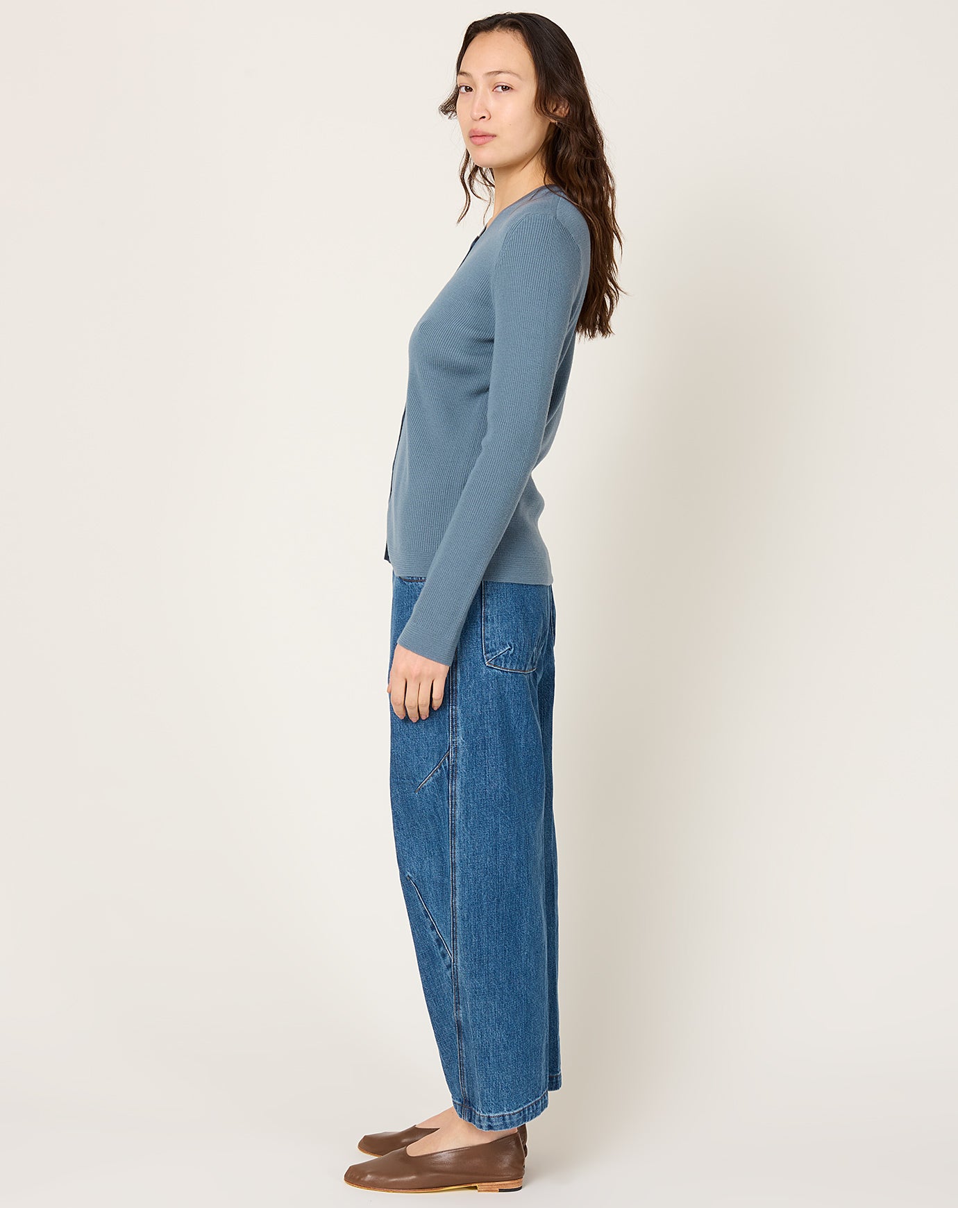 Rachel Comey Blisse Cardigan in Chambray