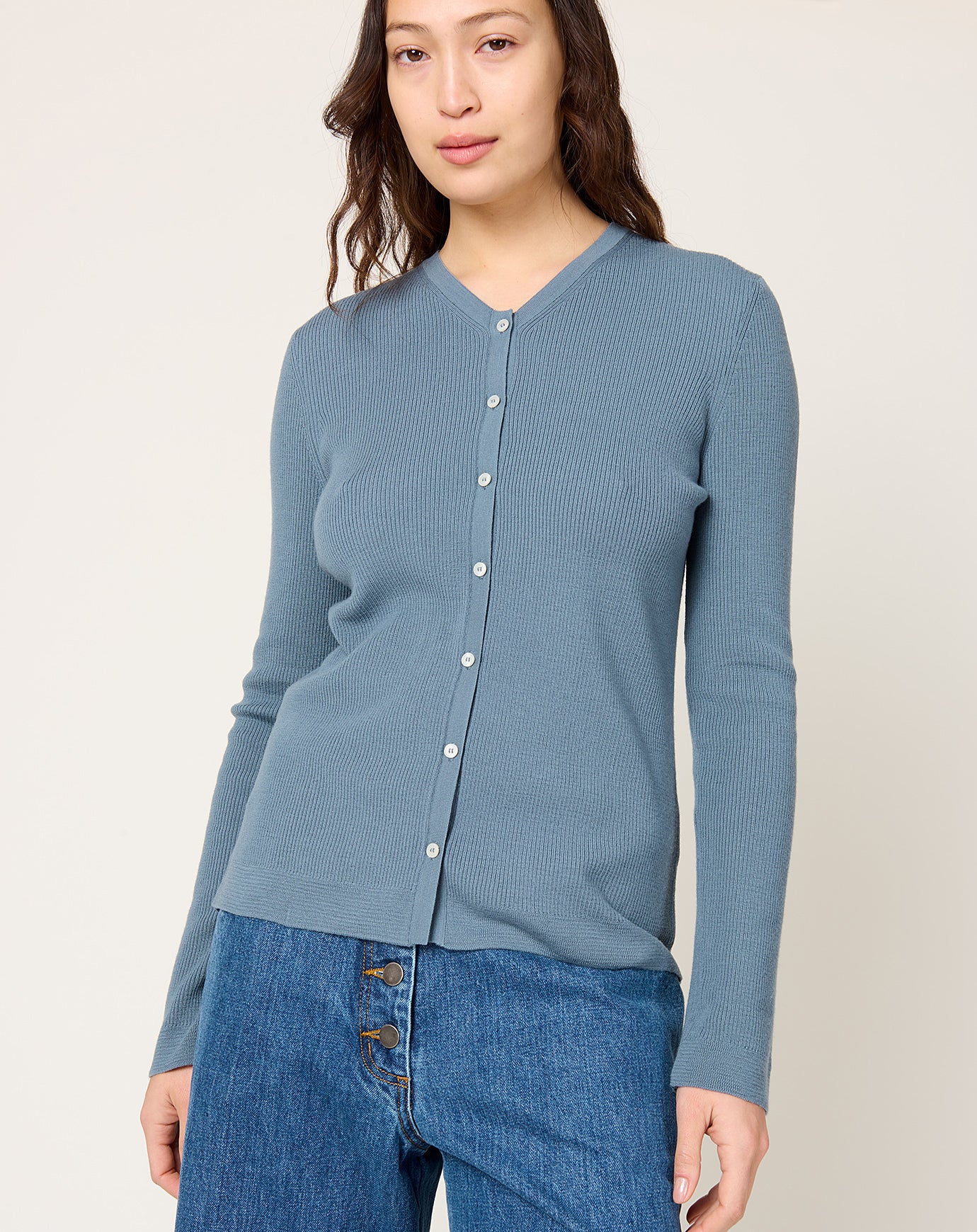 Rachel Comey Blisse Cardigan in Chambray