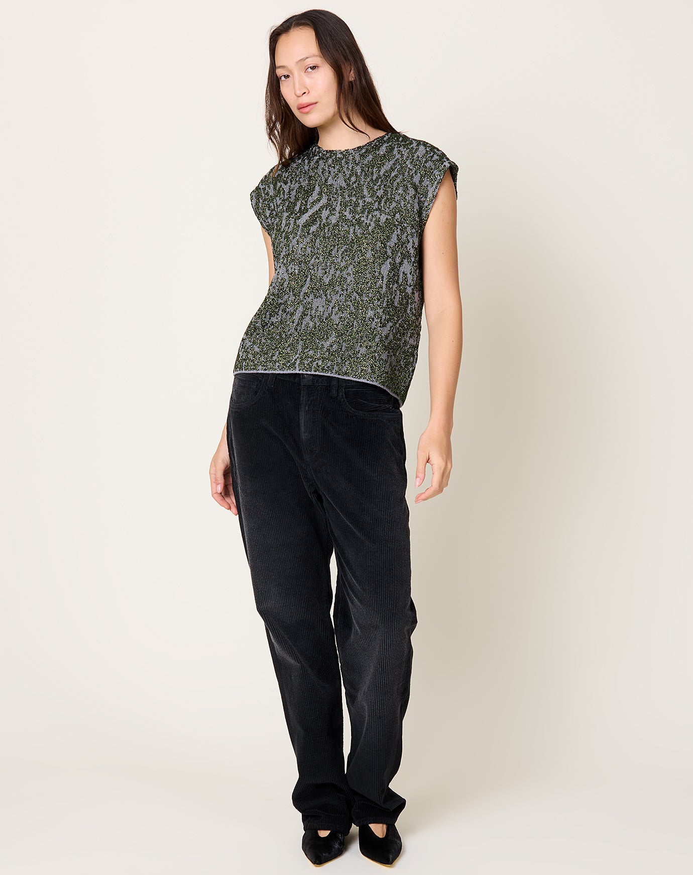 Rachel Comey Brocca Vest in Dove Green