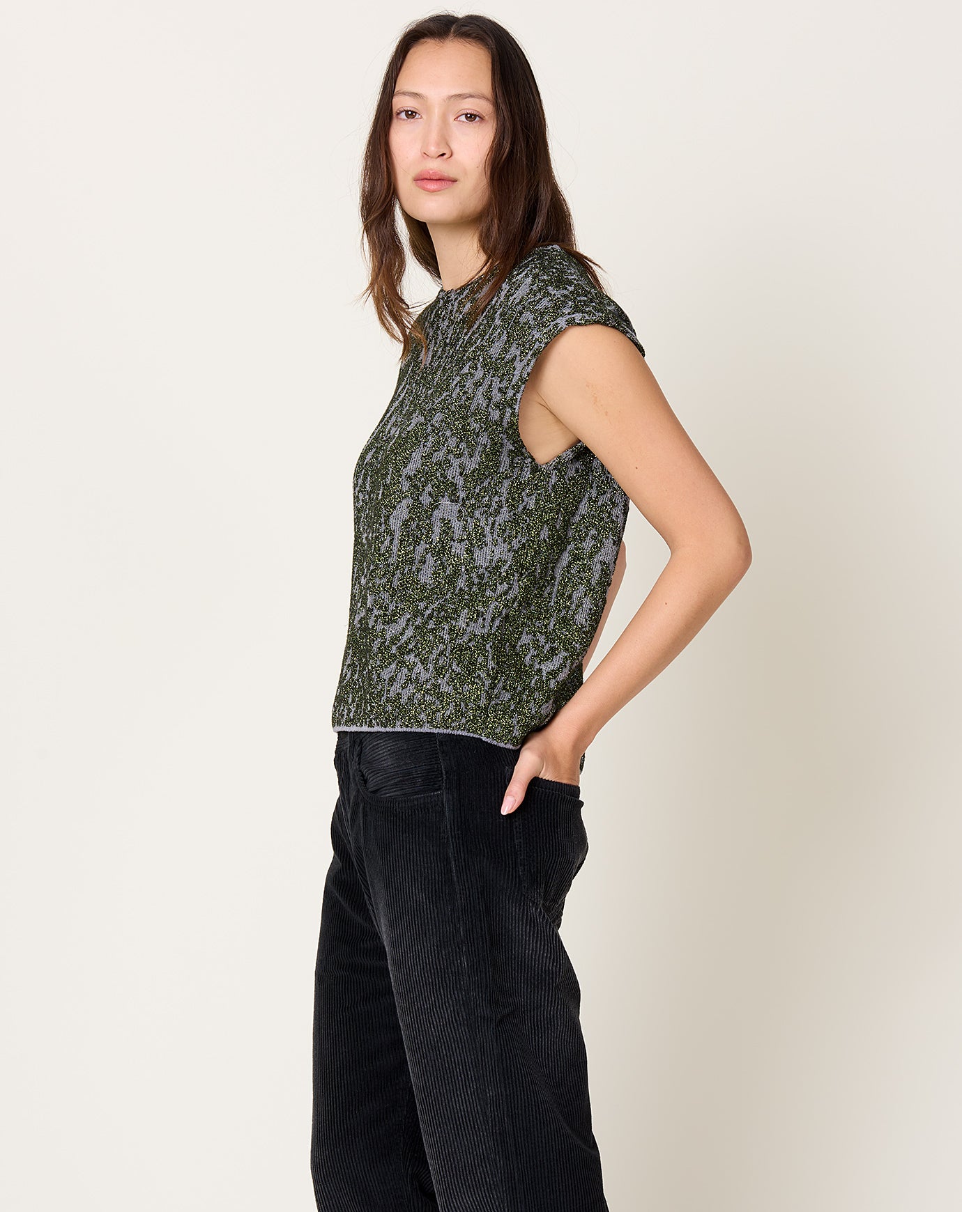 Rachel Comey Brocca Vest in Dove Green