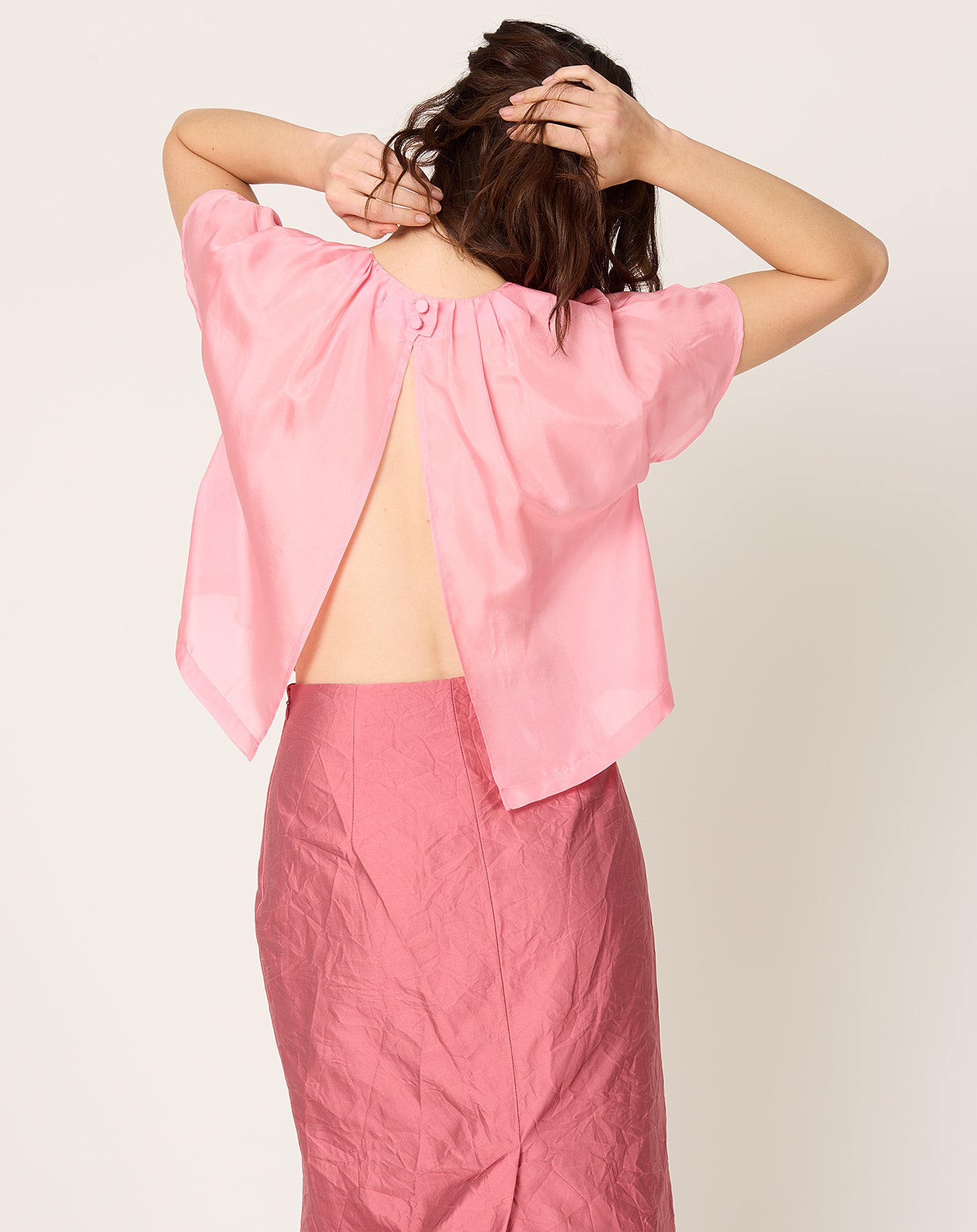 Rachel Comey Capelet Top in Pink