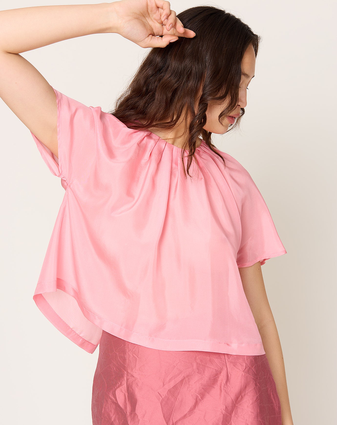 Rachel Comey Capelet Top in Pink