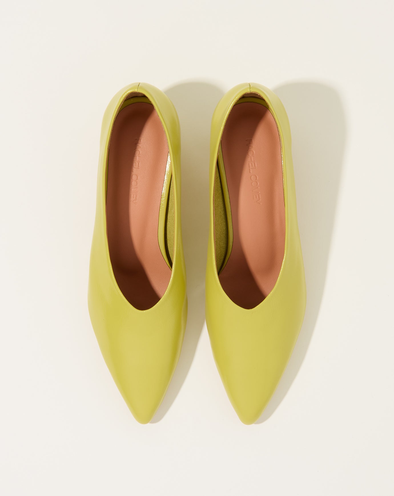 Rachel Comey Clemmie Kitten Heel in Citron