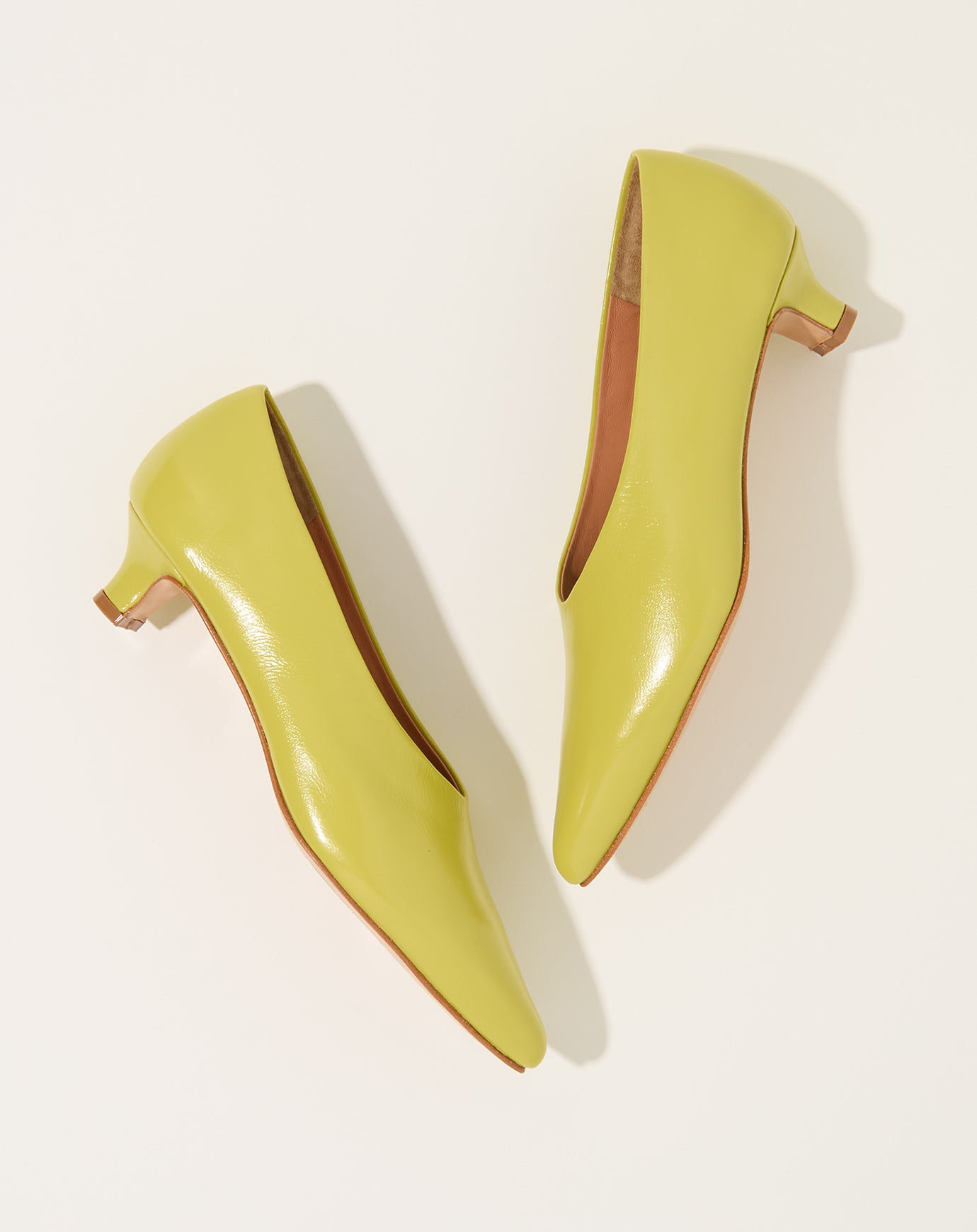 Rachel Comey Clemmie Kitten Heel in Citron
