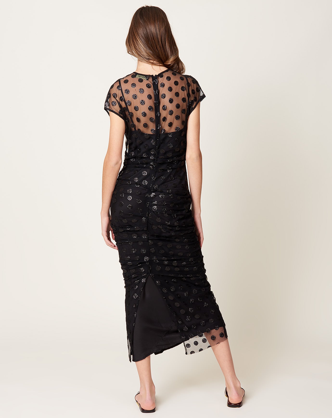 Rachel Comey Delorate Dress in Black Sequin Dots Tulle