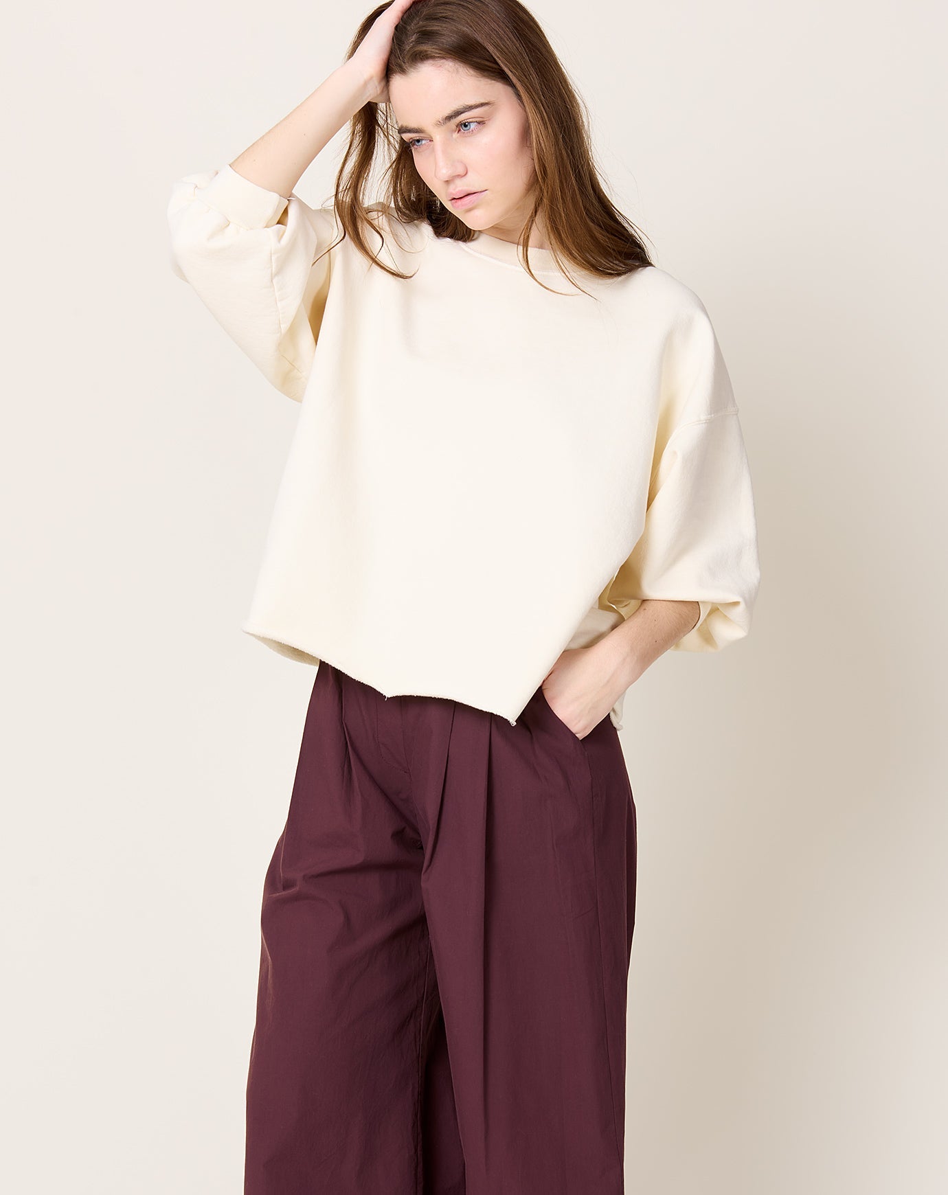 Rachel Comey Fond Sweatshirt in Meringue