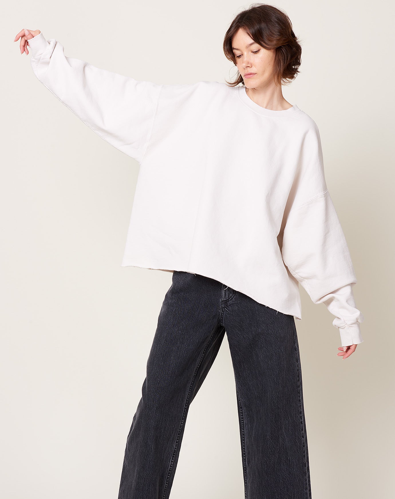 Rachel Comey Fonder Sweatshirt in Dirty White