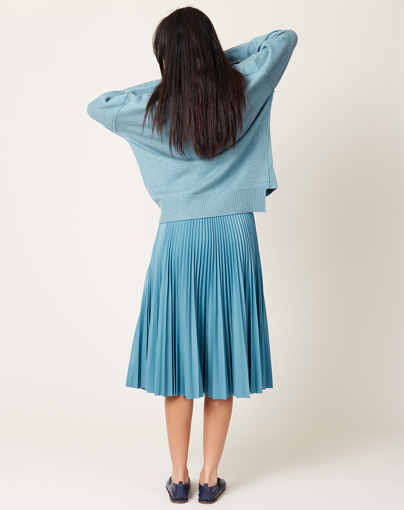 Rachel Comey Larni Skirt in Blue Leatherette