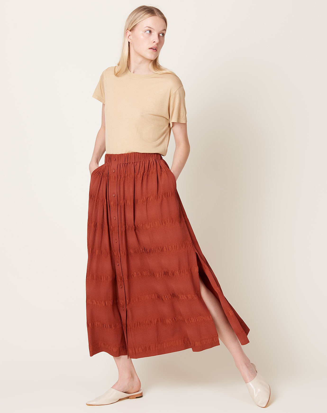 Rachel Comey Modo Skirt in Terracotta