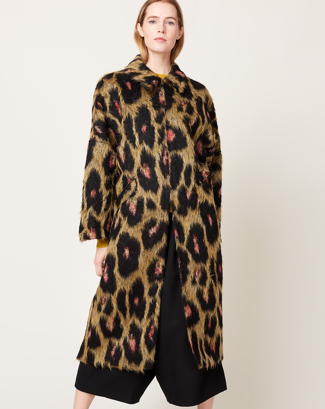 Rachel Comey Pantheon Coat in Brushed Leopard