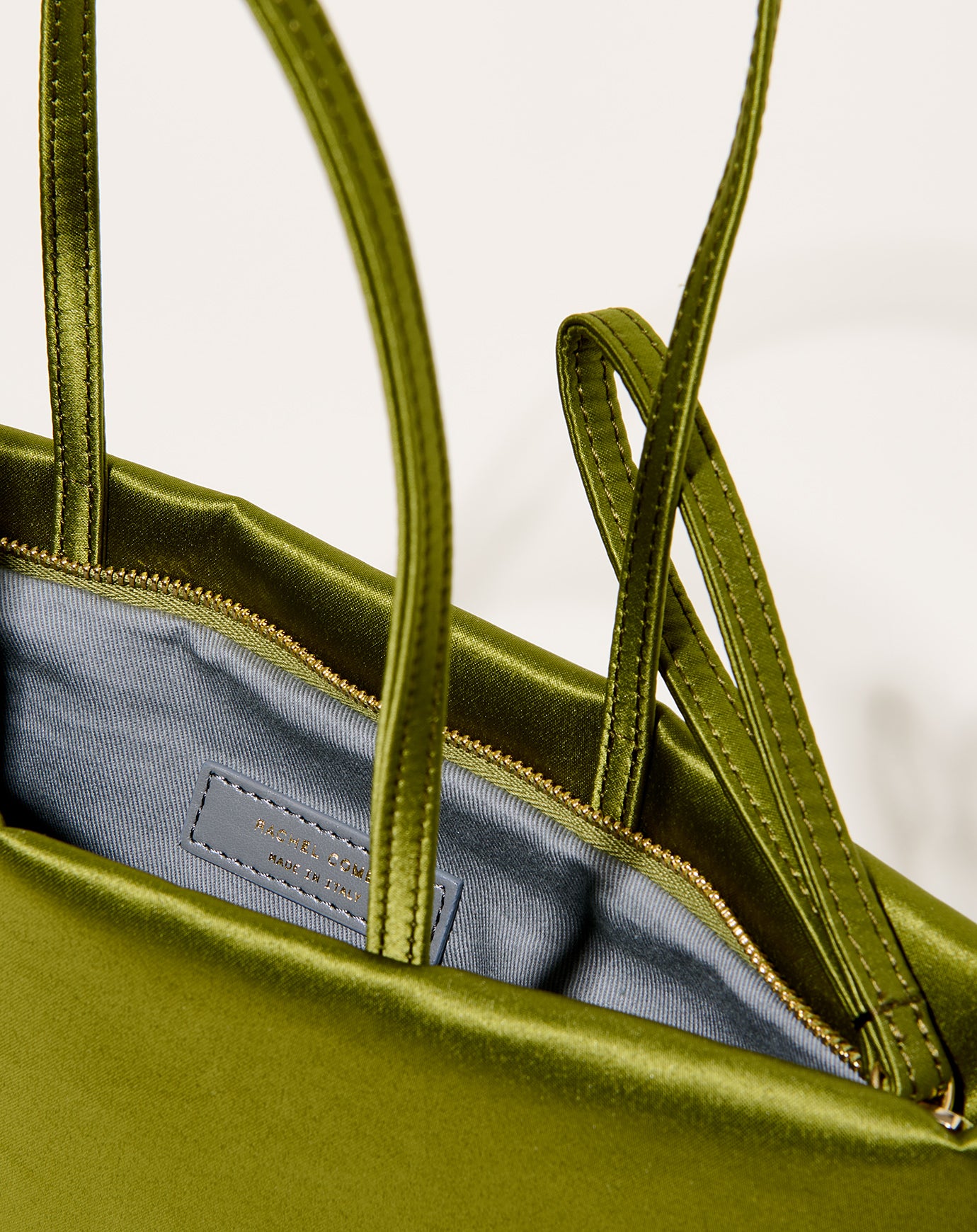 Rachel Comey Pillow Bag in Pistachio Satin