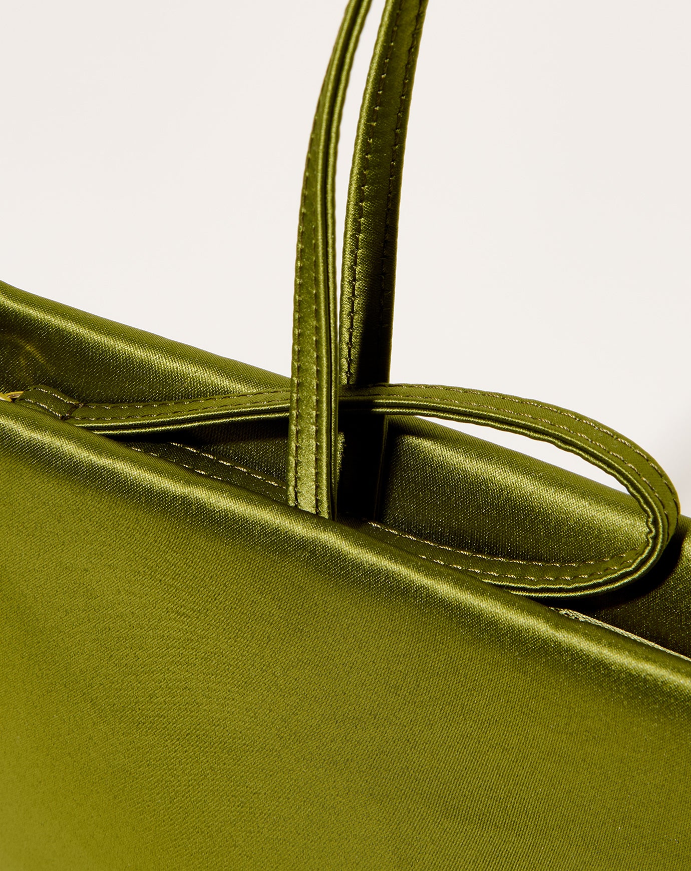 Rachel Comey Pillow Bag in Pistachio Satin