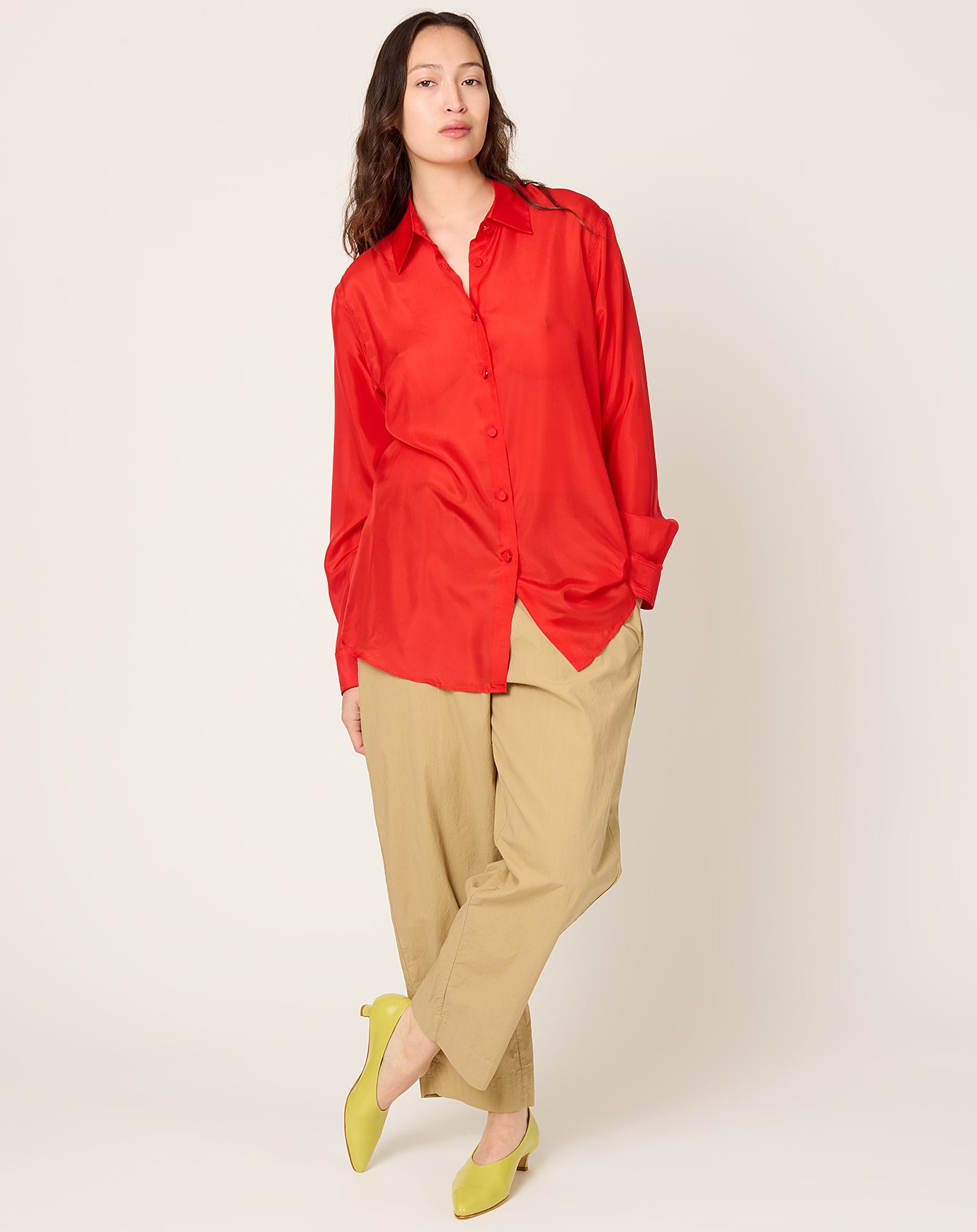 Rachel Comey Quinny Shirt in Red