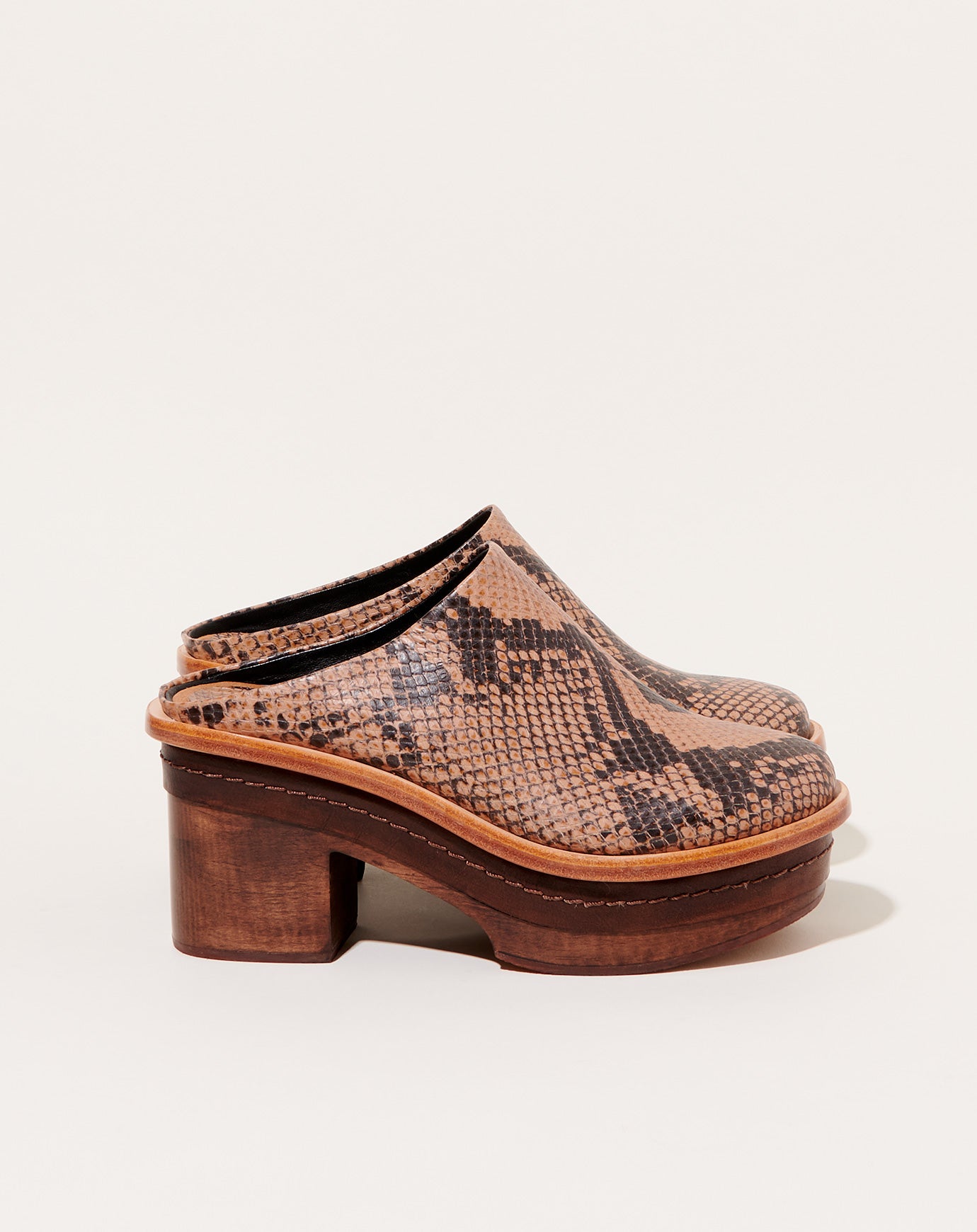 Rachel Comey Sesley Clog in Snake Print