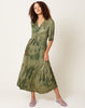 Raquel Allegra Perfect Dress in Moss Hand Dye
