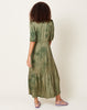 Raquel Allegra Perfect Dress in Moss Hand Dye