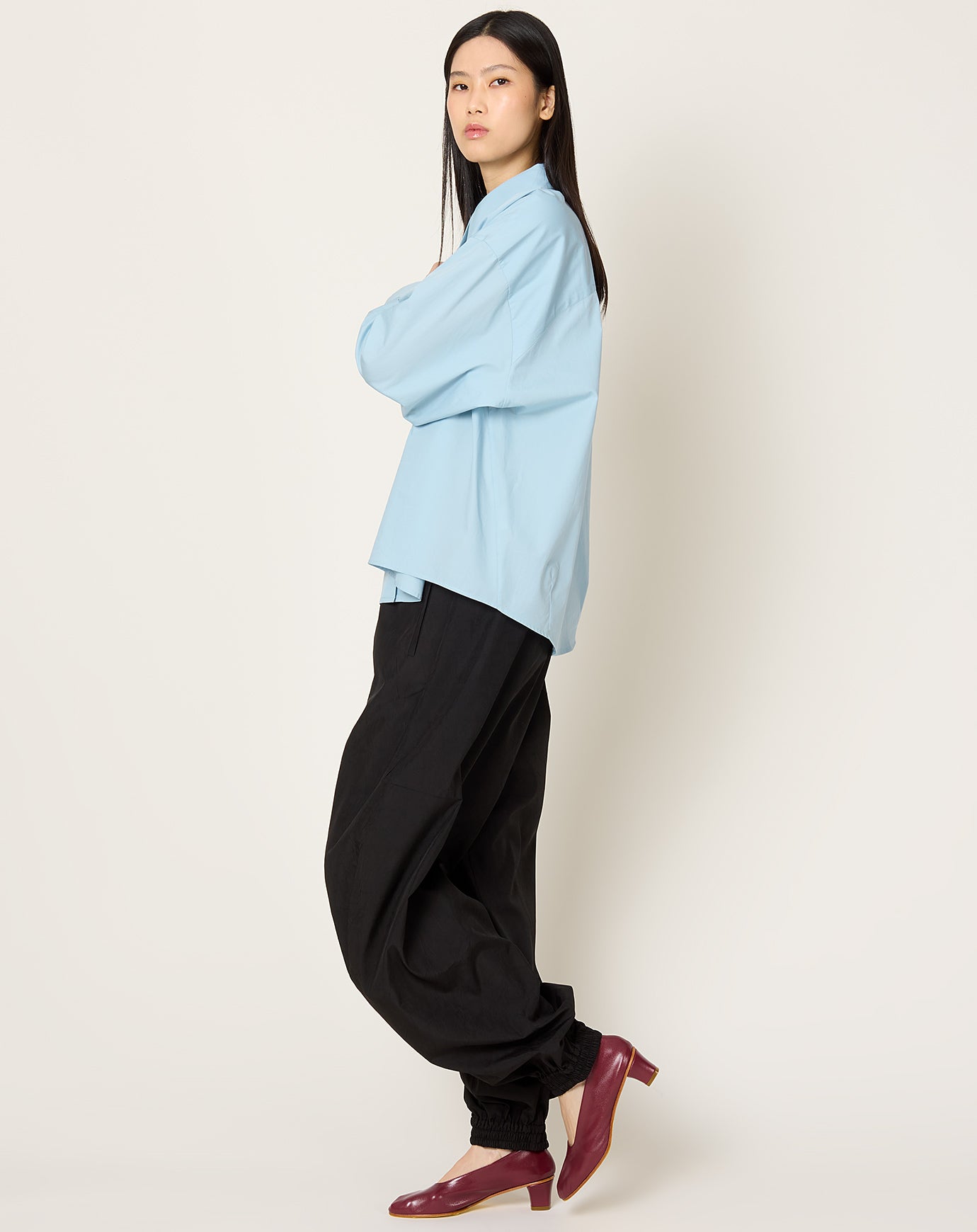 Róhe Balloon Track Pants in Black