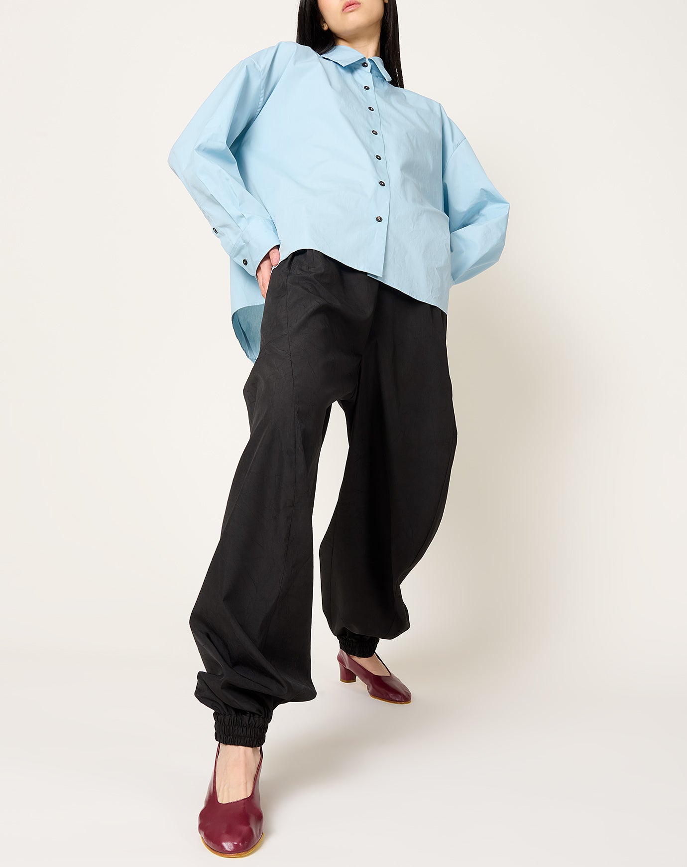 Róhe Balloon Track Pants in Black