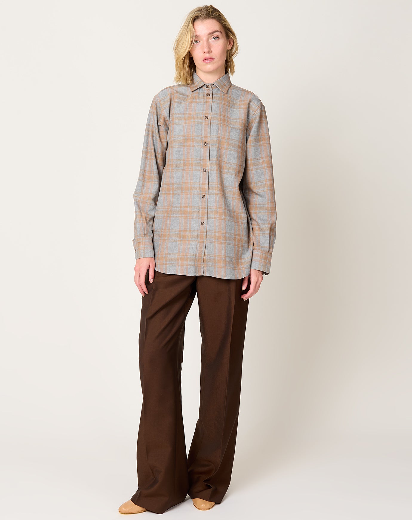 Róhe Powder Check Shirt