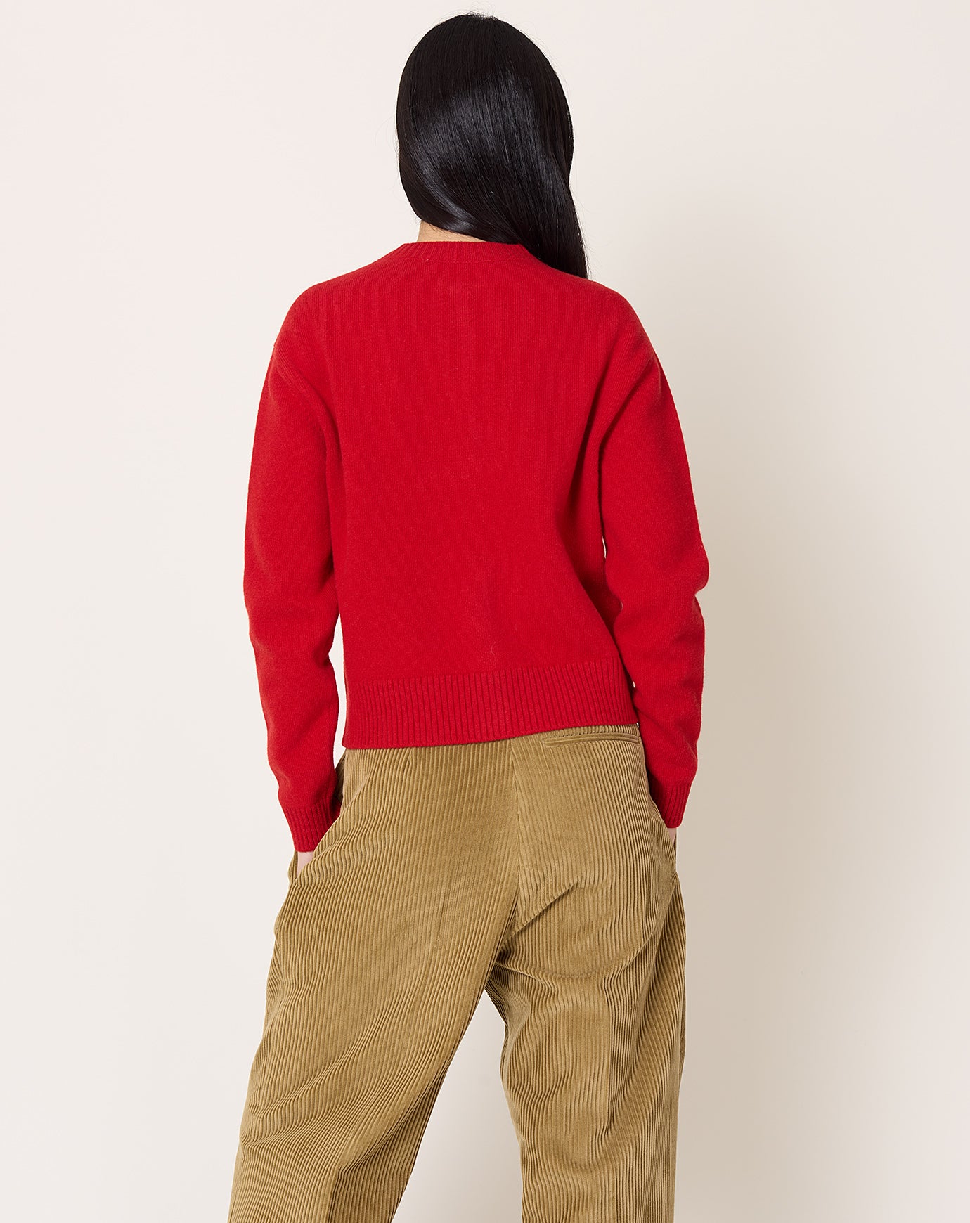 Róhe Classic Cardigan in Red