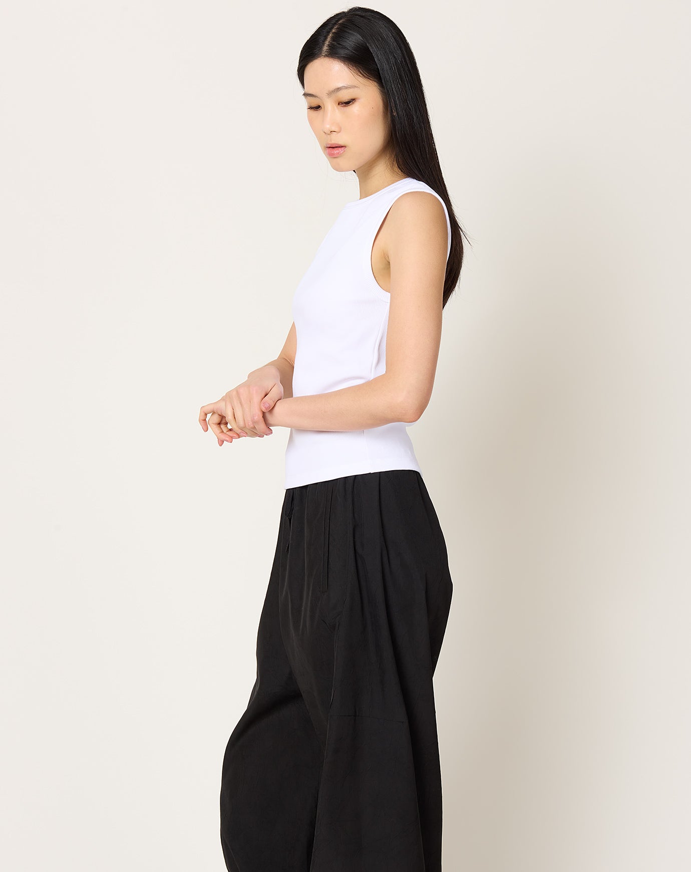 Róhe Dense Rib Tank Top in Optic White