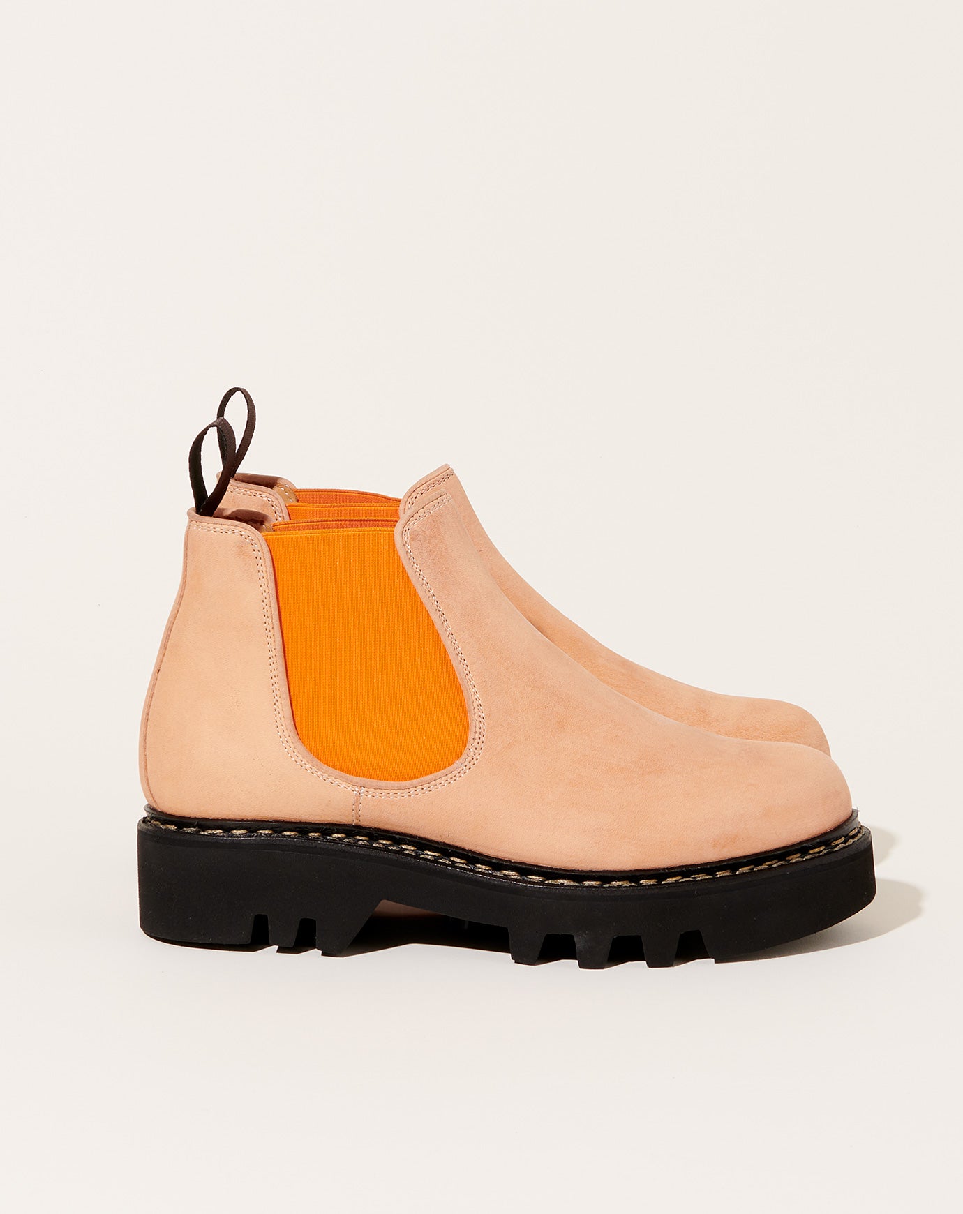 Rosa Mosa Side Gore Chelsea Boot in Orange