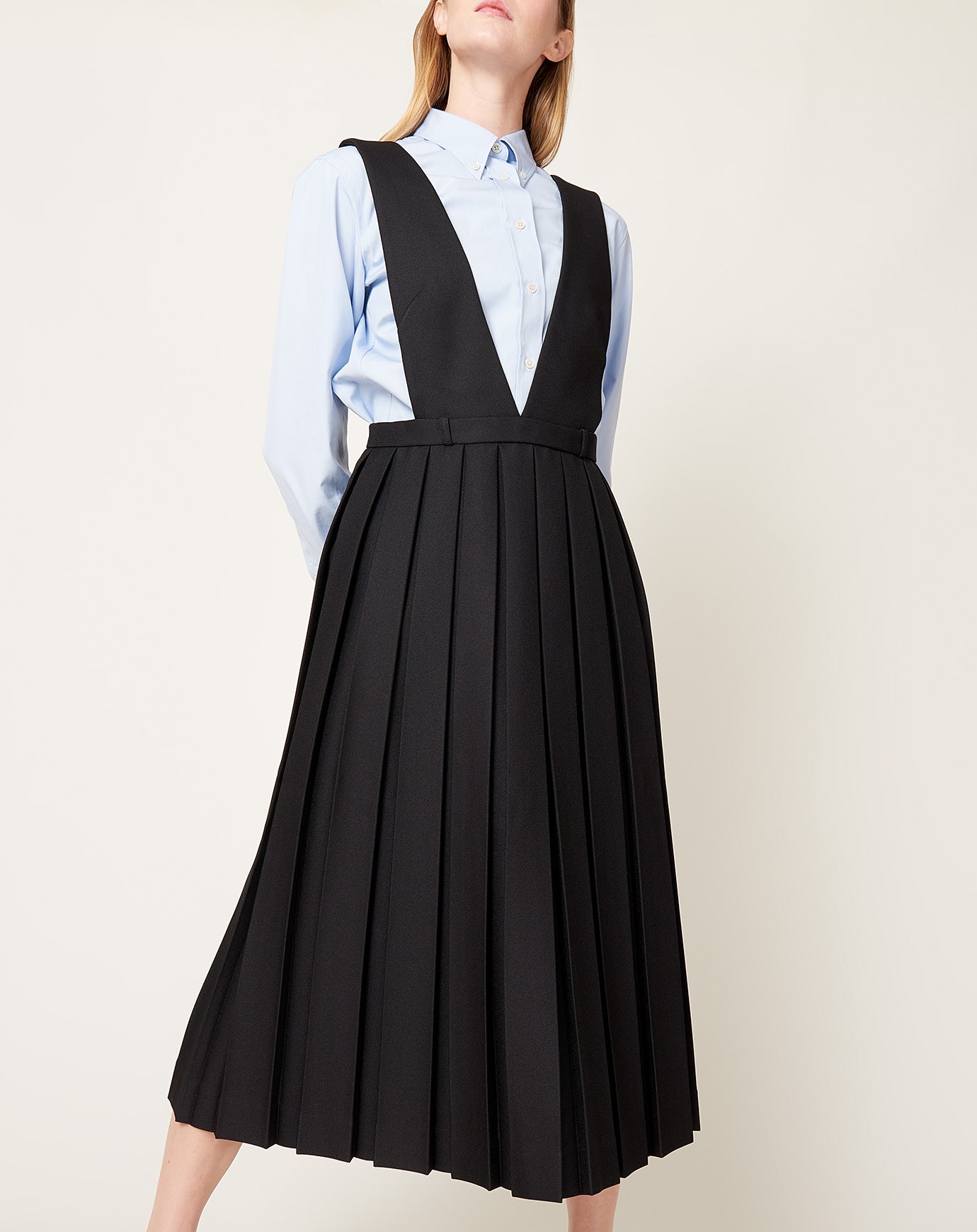 Sandy Liang Odeon Pinafore in Black