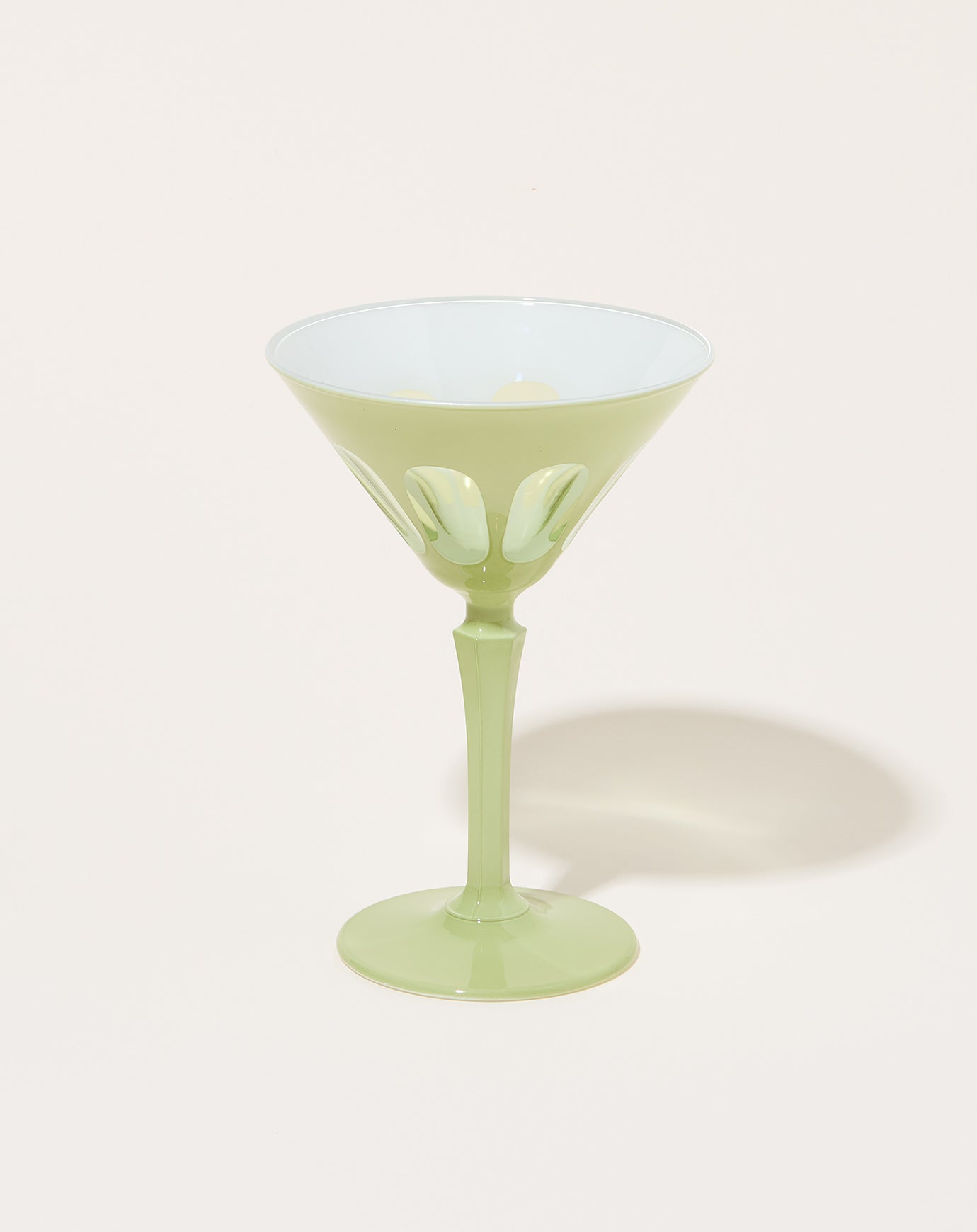 Sir Madam Rialto Glass Martini Set in Pale Sage