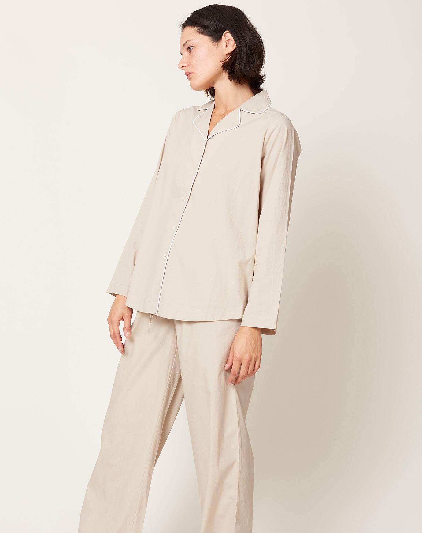 Skall Studio Pyjamas Shirt in Light Grey