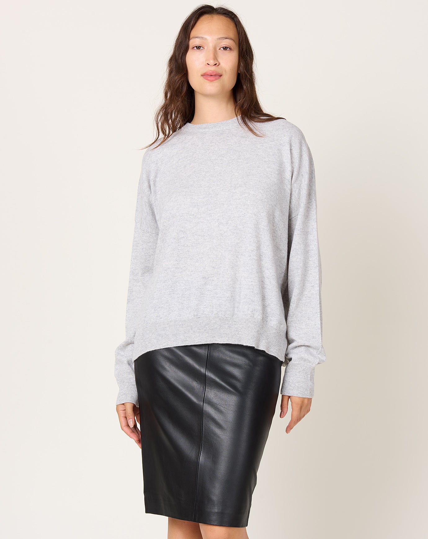 St. Agni Cashmere Sweater in Grey Marle