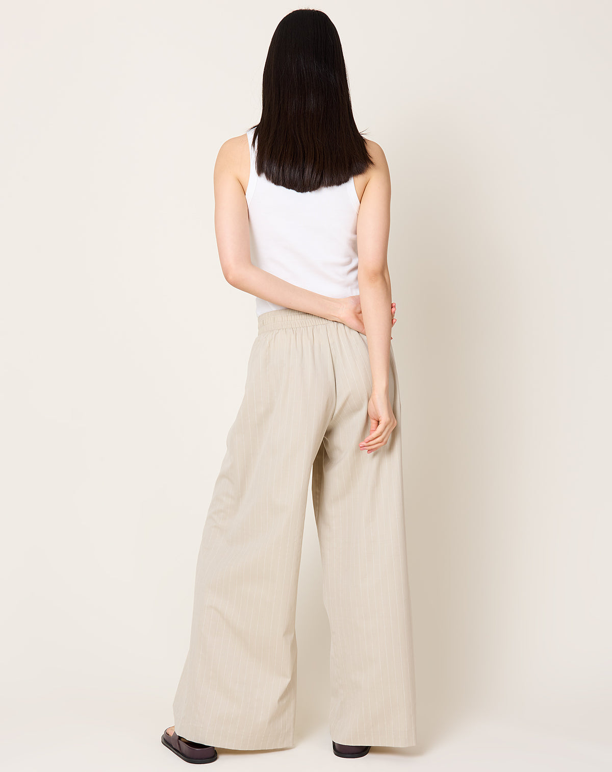 Pantalon Large En Laine St.Agni - Taille S Couleur Latte (NEUF Avec étiquettes)