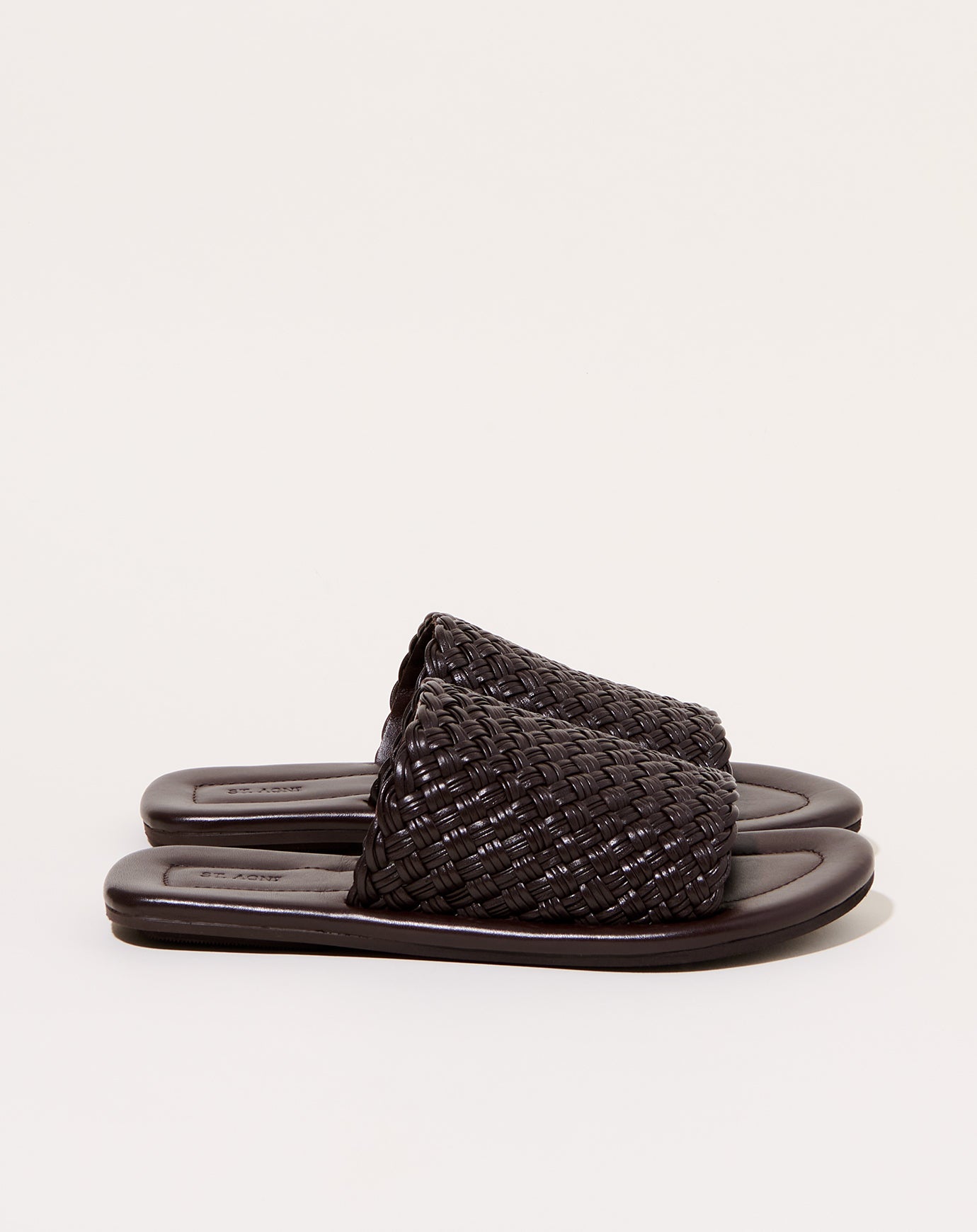 St. Agni Woven Minimal Slide in Chocolate