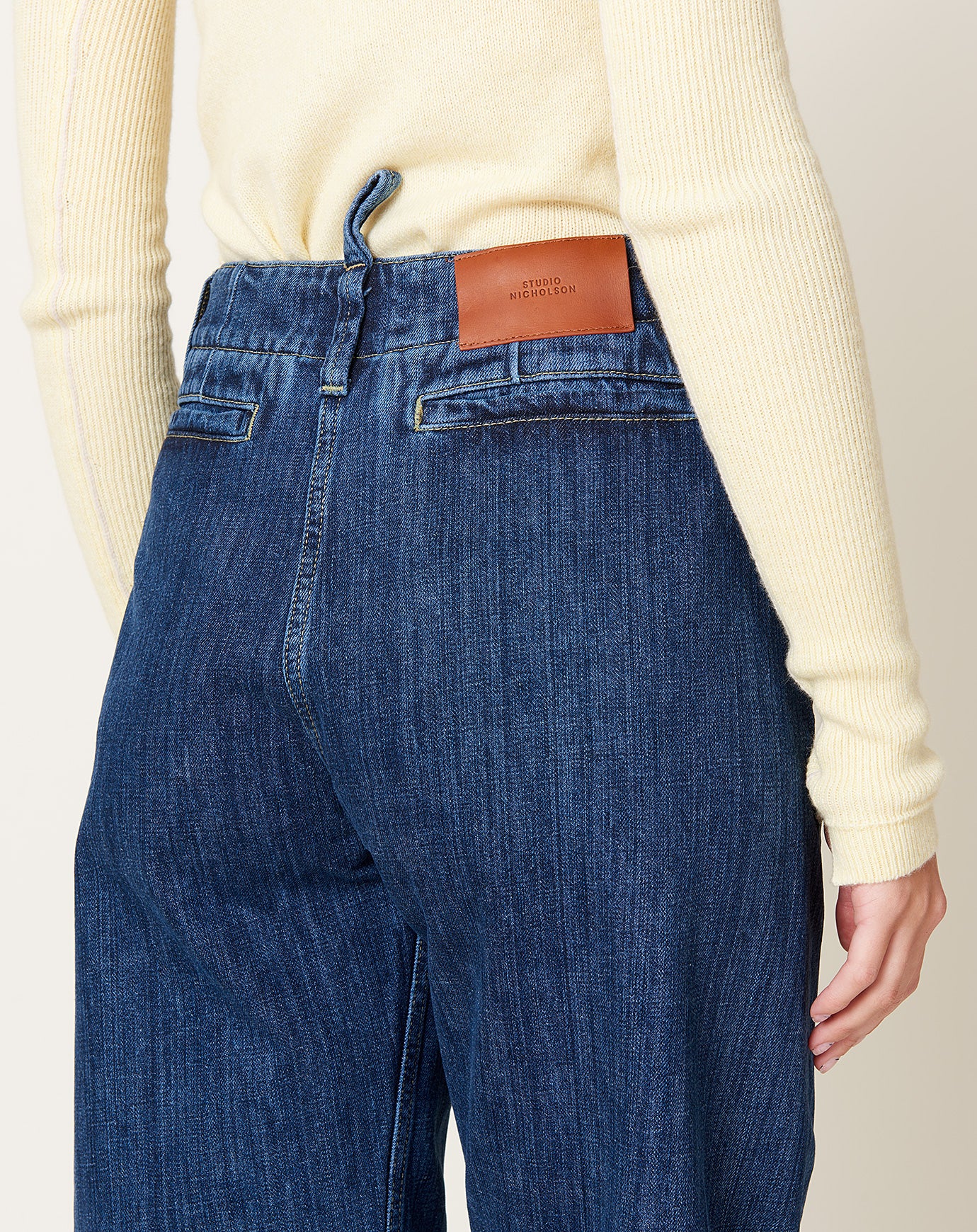 Akerman Jean in Indigo Washed Denim | Studio Nicholson | Covet +