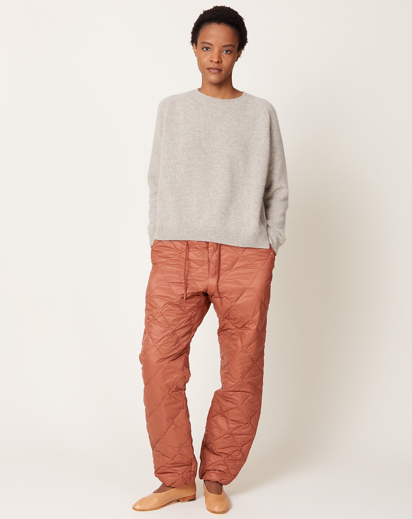 Taion Down Pants in Brick Brown