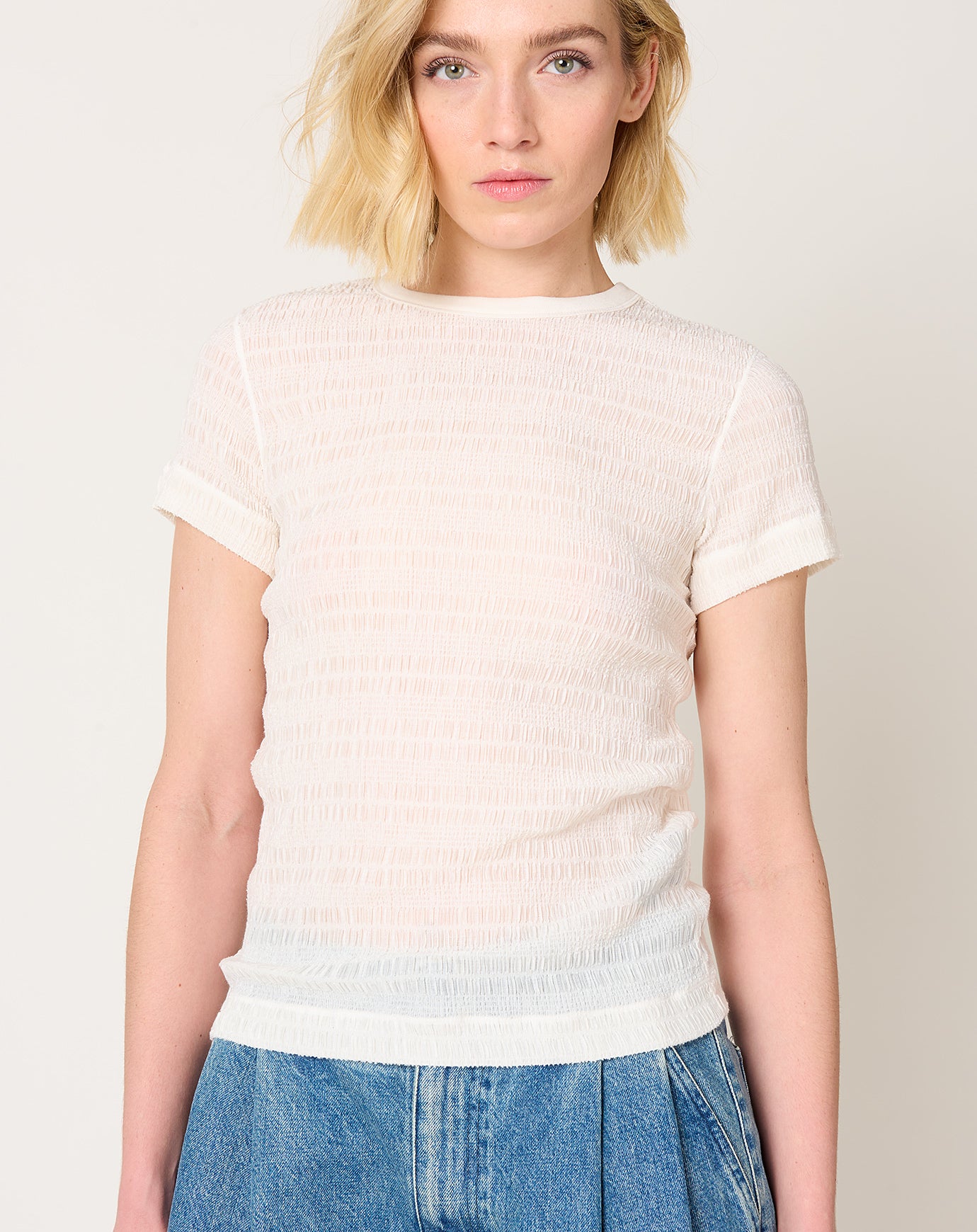 Tanaka Compact Tee in Off White