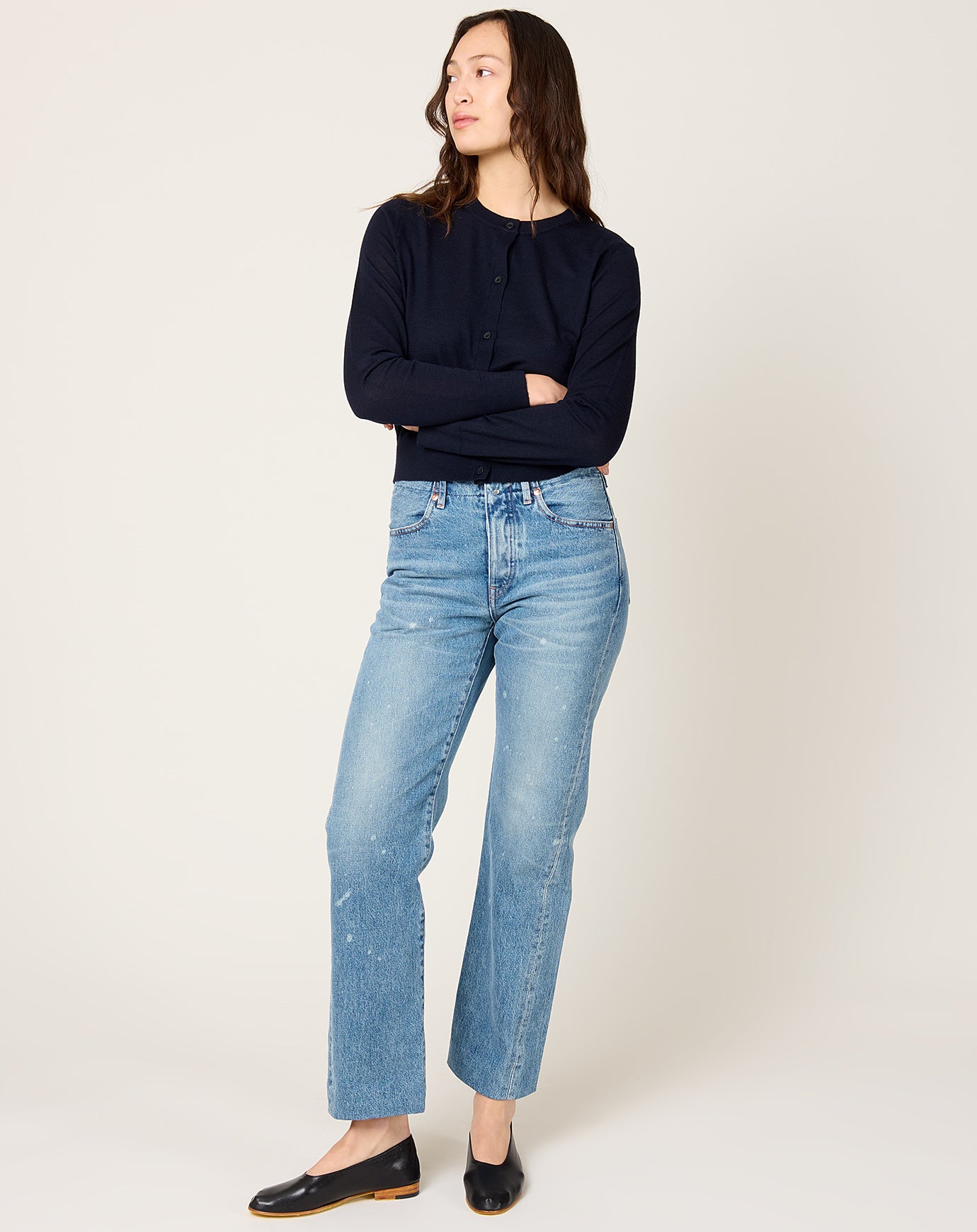 Tanaka New Classic Jean Trousers in Bleached Blue