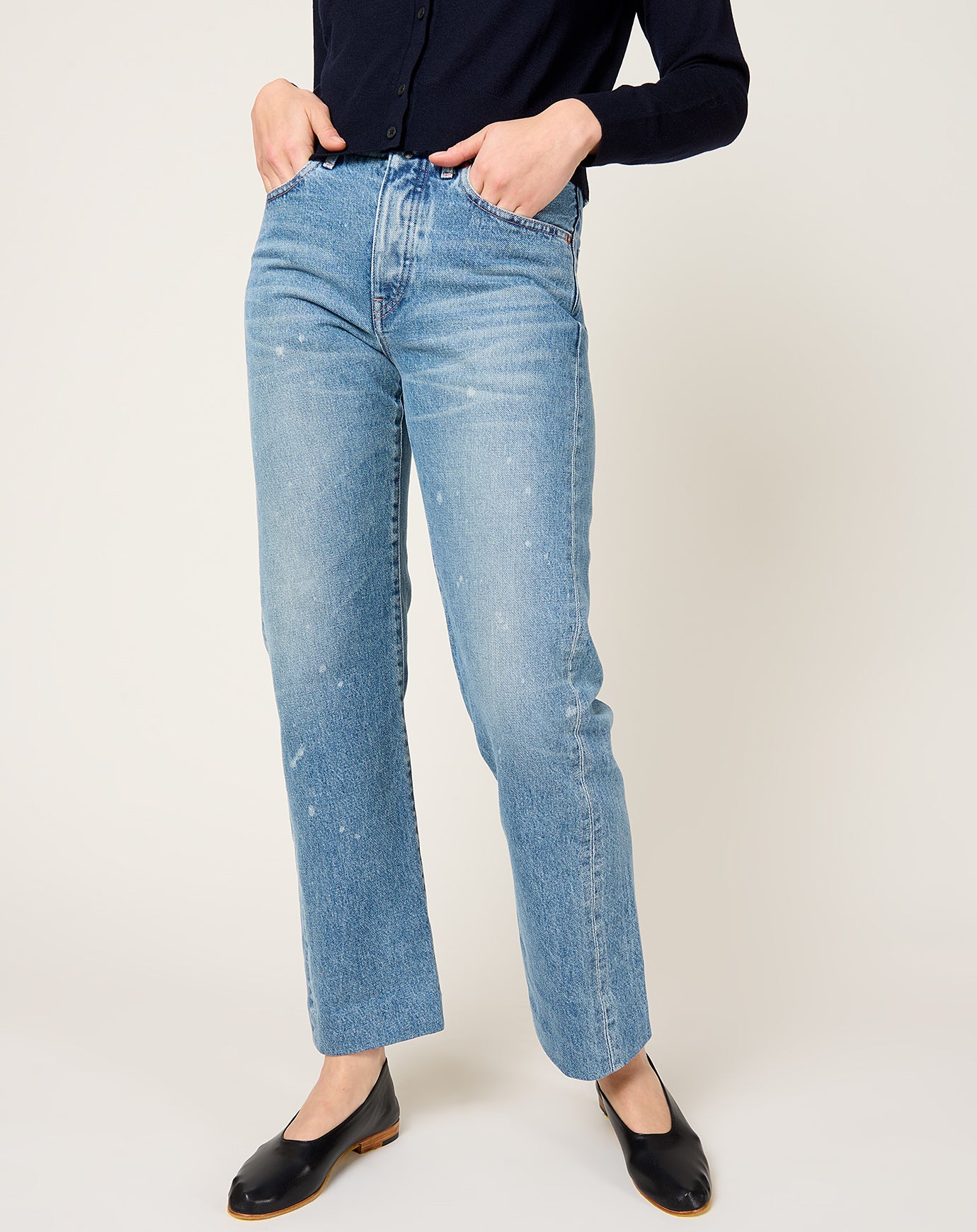 Tanaka New Classic Jean Trousers in Bleached Blue