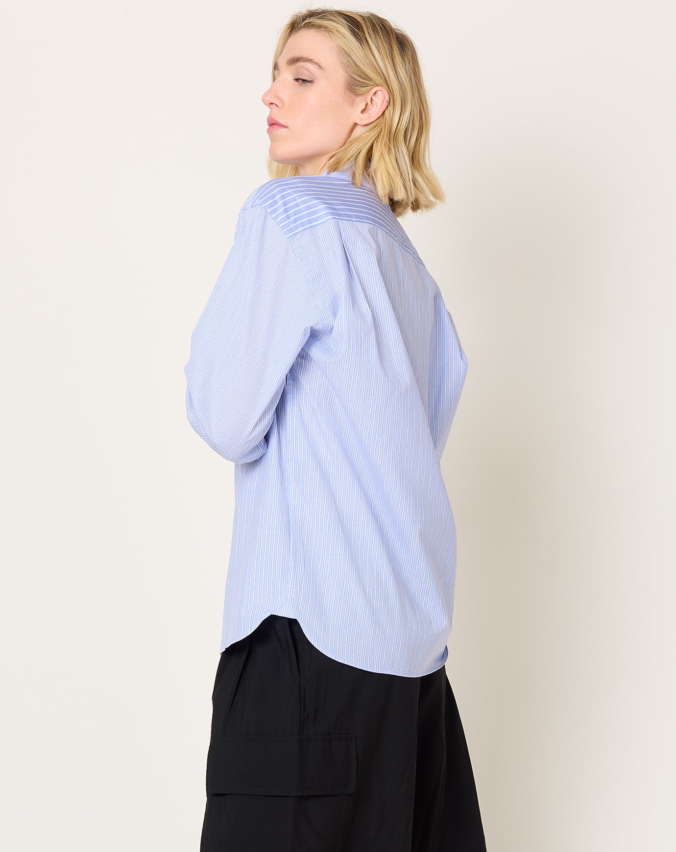 Tanaka The Shirt in Blue Stripe