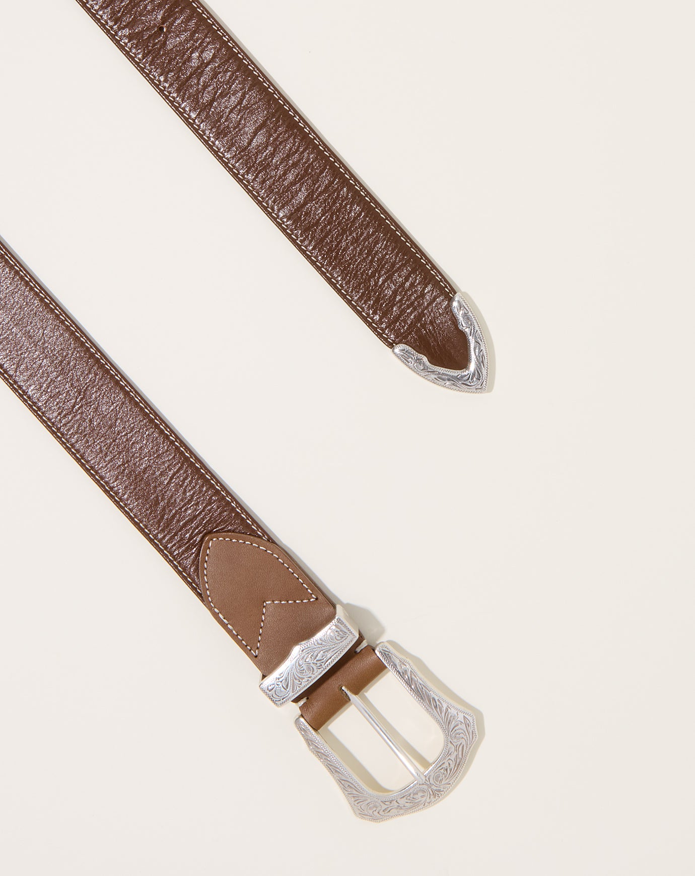 TOGA Archives Buckle Wide Belt in Brown