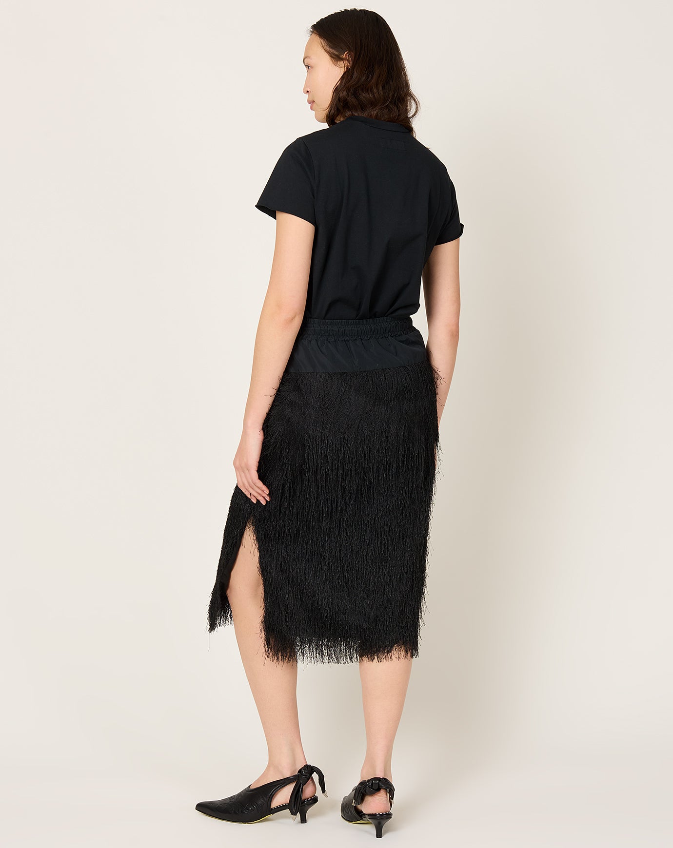 TOGA Archives Fringe Skirt in Black