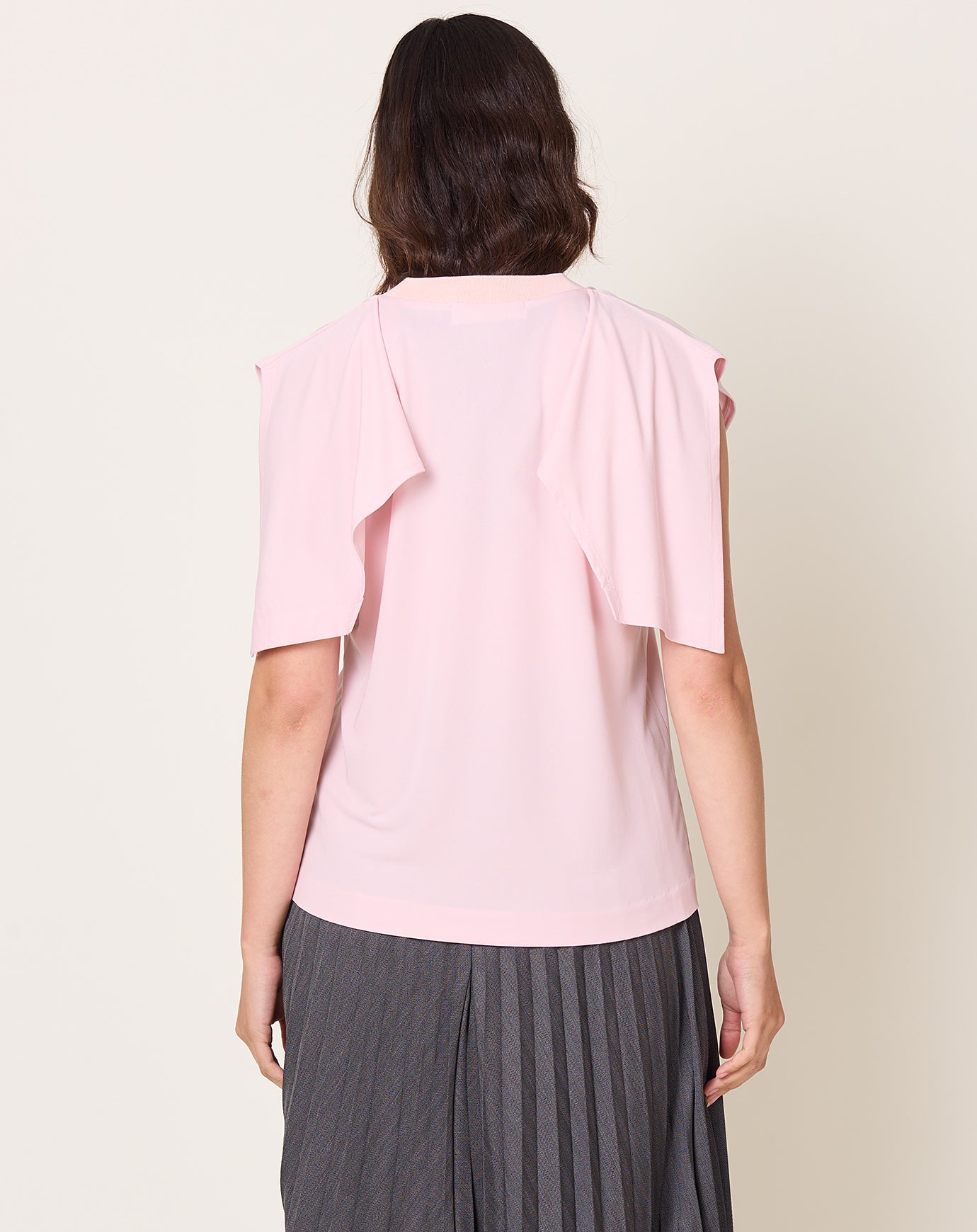 TOGA Archives High Twist Smooth Jersey Top in Pink