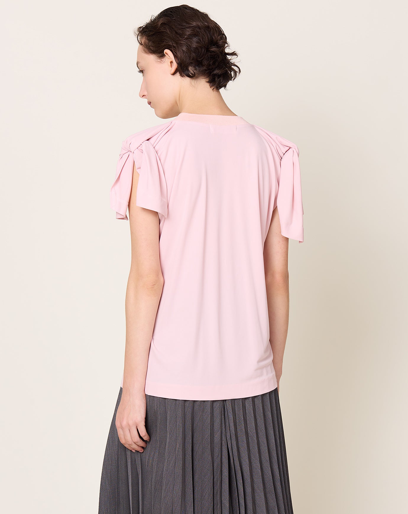 TOGA Archives High Twist Smooth Jersey Top in Pink