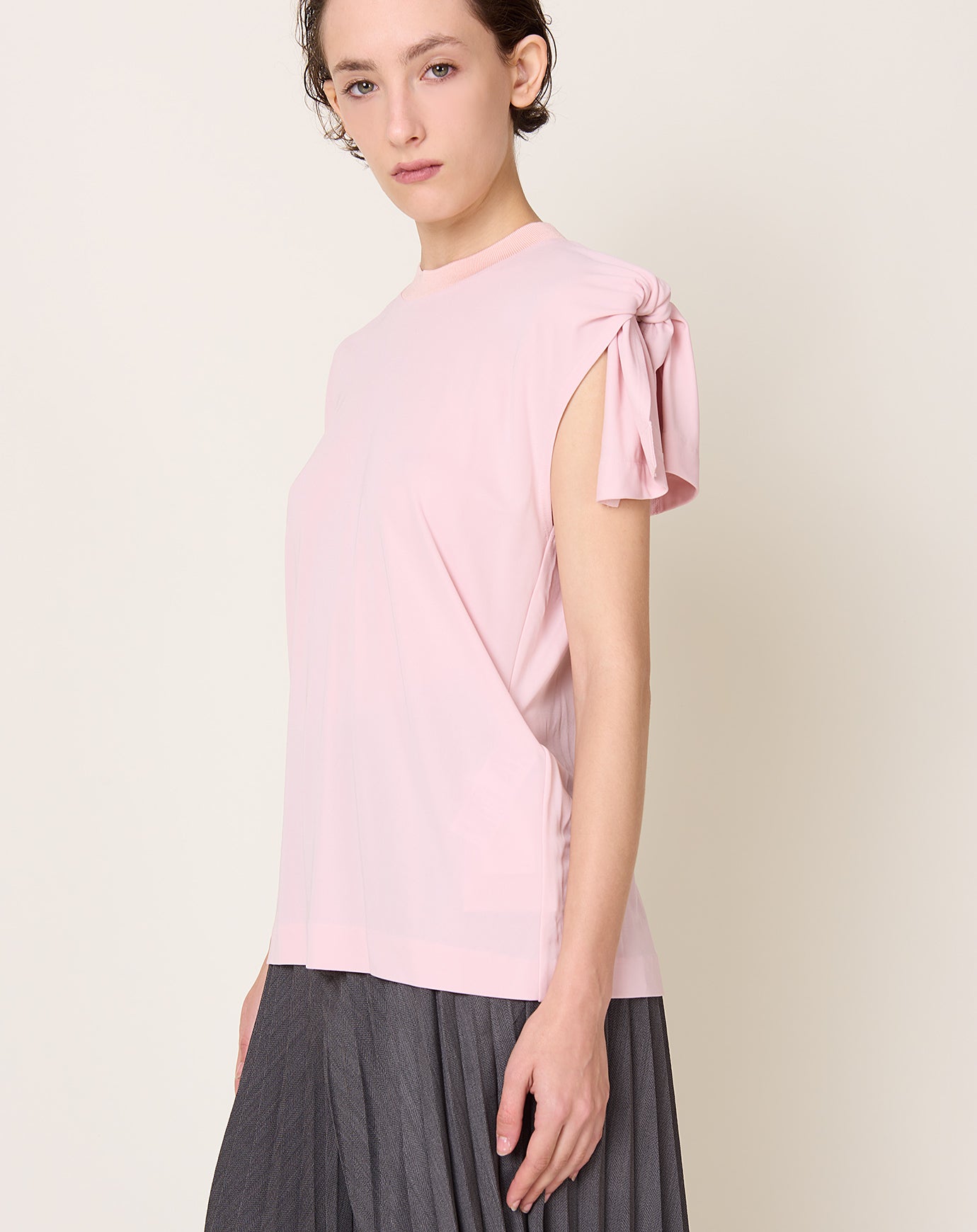 TOGA Archives High Twist Smooth Jersey Top in Pink