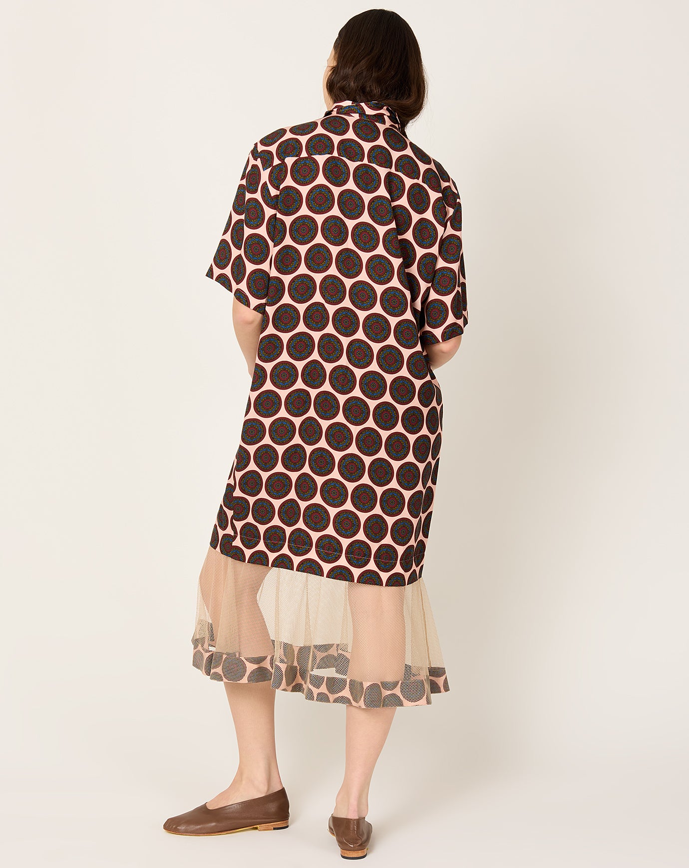 TOGA Archives Inner Print Dress in Light Pink